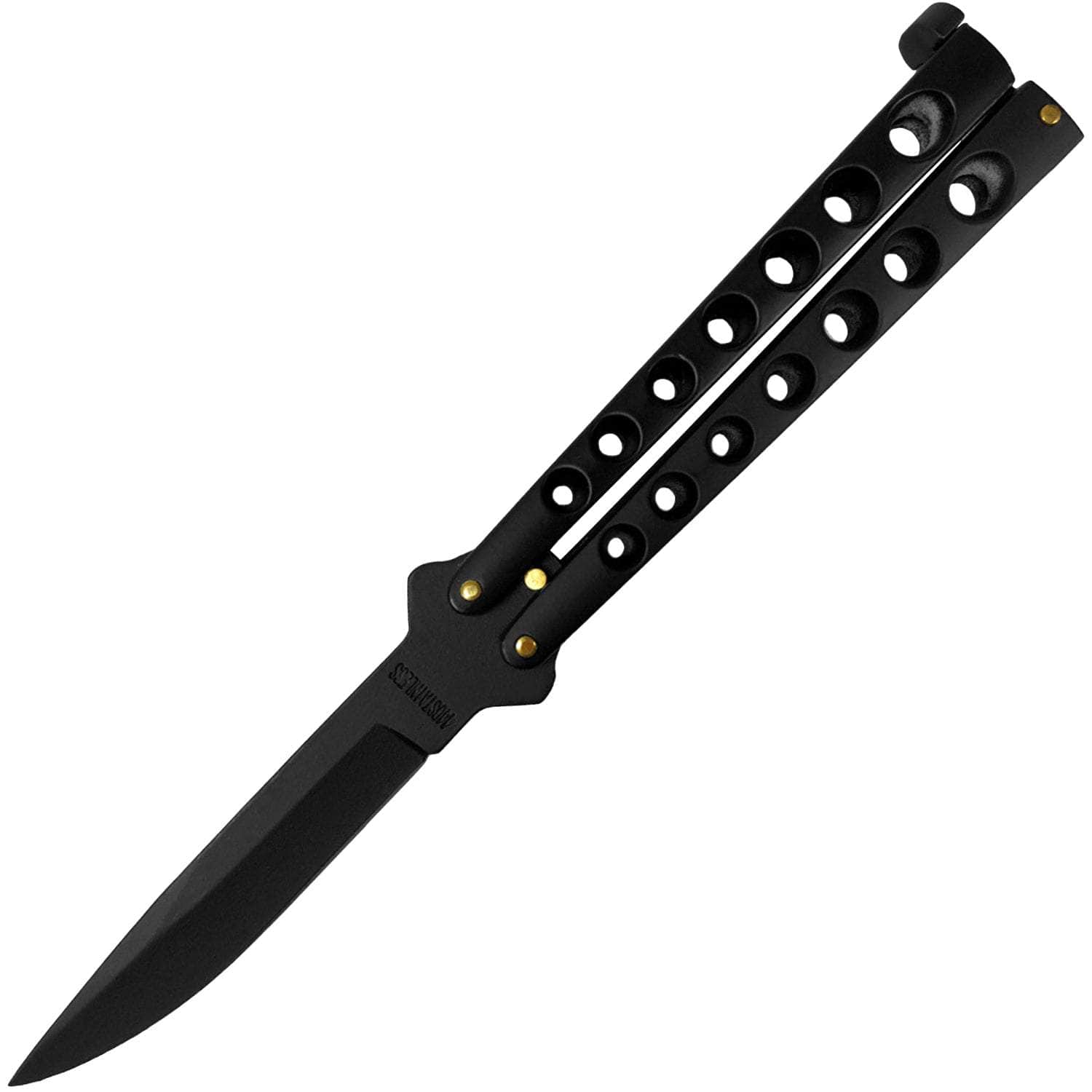 Scoundrel Alloy Balisong Butterfly Knife, 4 Black Blade, Black Handle - B5-B Wide Range Of Cheap Online