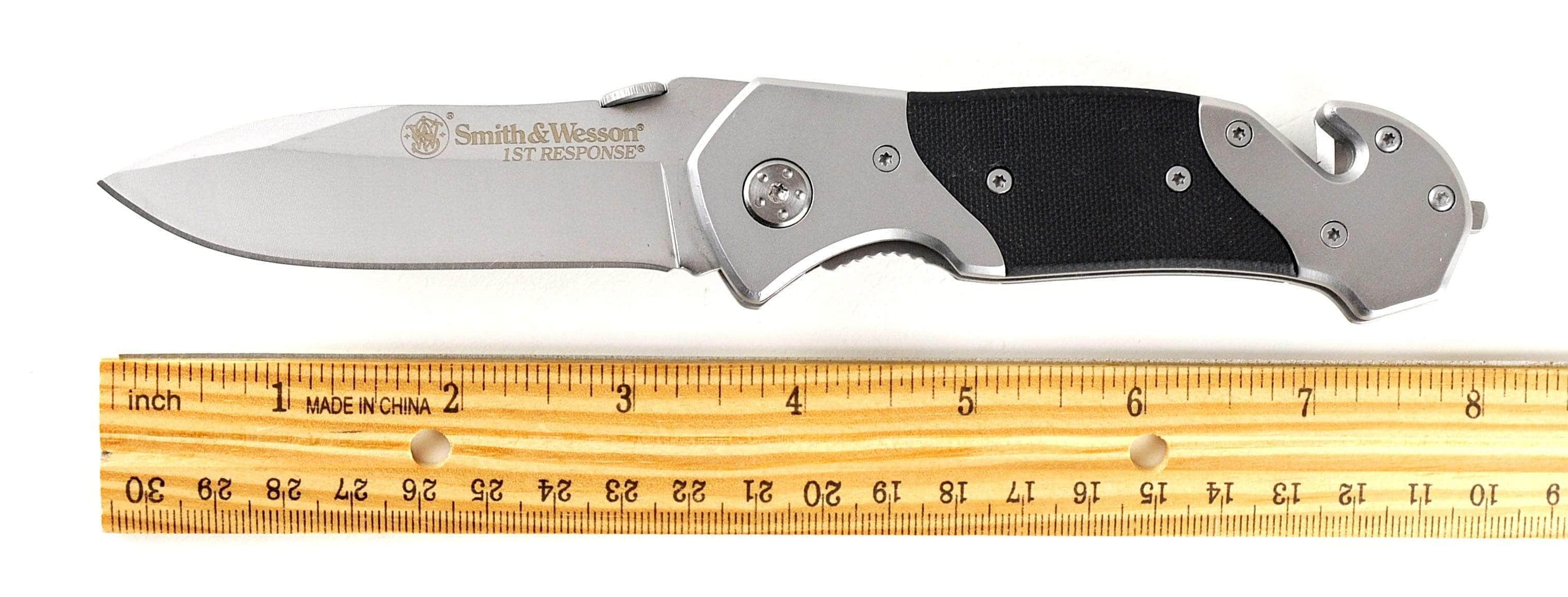 Engraved Smith & Wesson 1st Response, 3.3 Plain Blade, G10/Steel Handle - SWFR Cheap Online Online