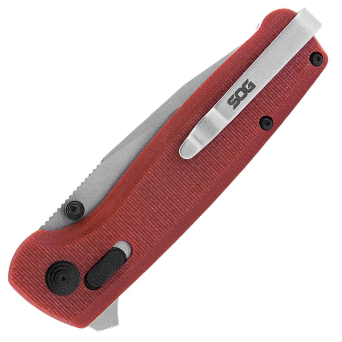 SOG Terminus XR, 2.95 D2 Blade, Red G10 Handle - TM1023-BX Free Shipping For Sale