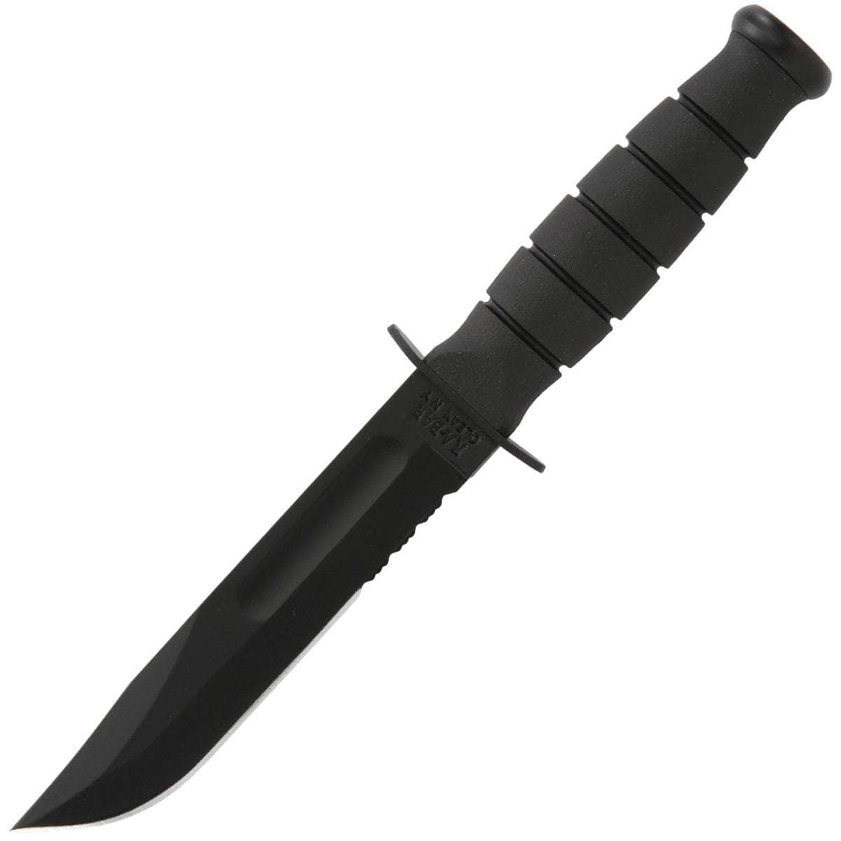 KA-BAR Short Fighting/Utility Knife, 5.25 Serrated Blade, Kraton G Handle, Sheath - 1259 Cheap Best Place