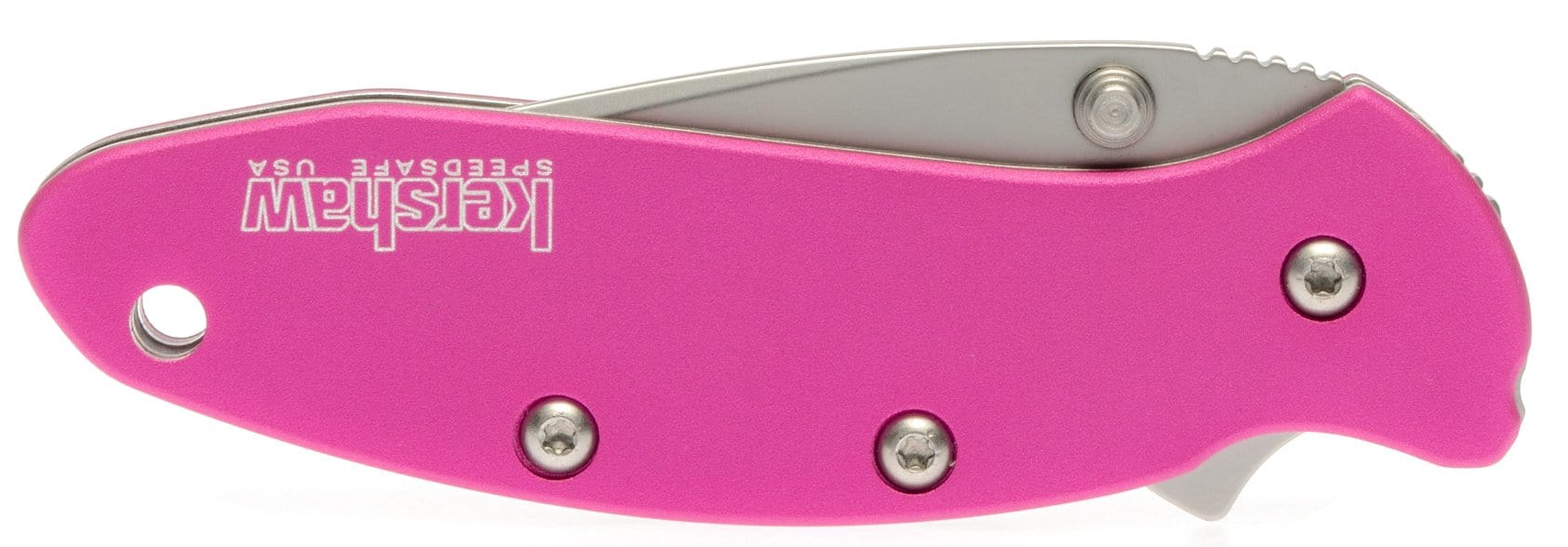 Kershaw Chive, 1.9 Assisted Blade, Pink Aluminum Handle - 1600PINK Recommend For Sale