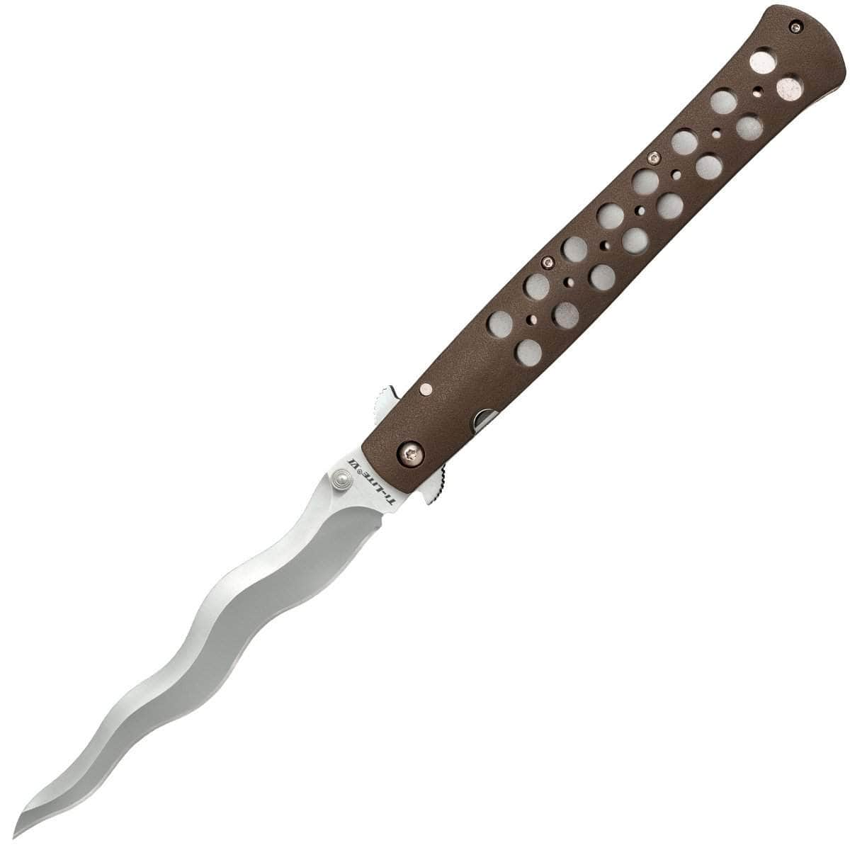 Cold Steel Ti-Lite Kris, 6 AUS10A Blade, Brown Zytel Handle - 26SXK6 Free Shipping Outlet