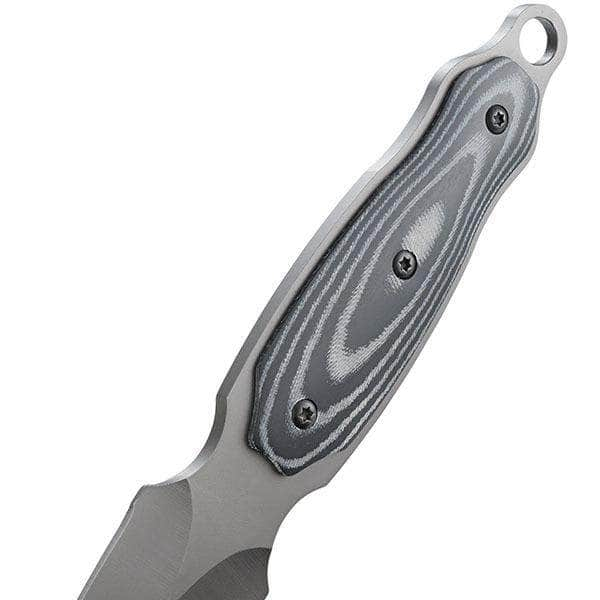 CRKT Shrill, 4.7 Dual Plain Blade, Micarta Handle, Leather Sheath - 2075 Free Shipping New Styles