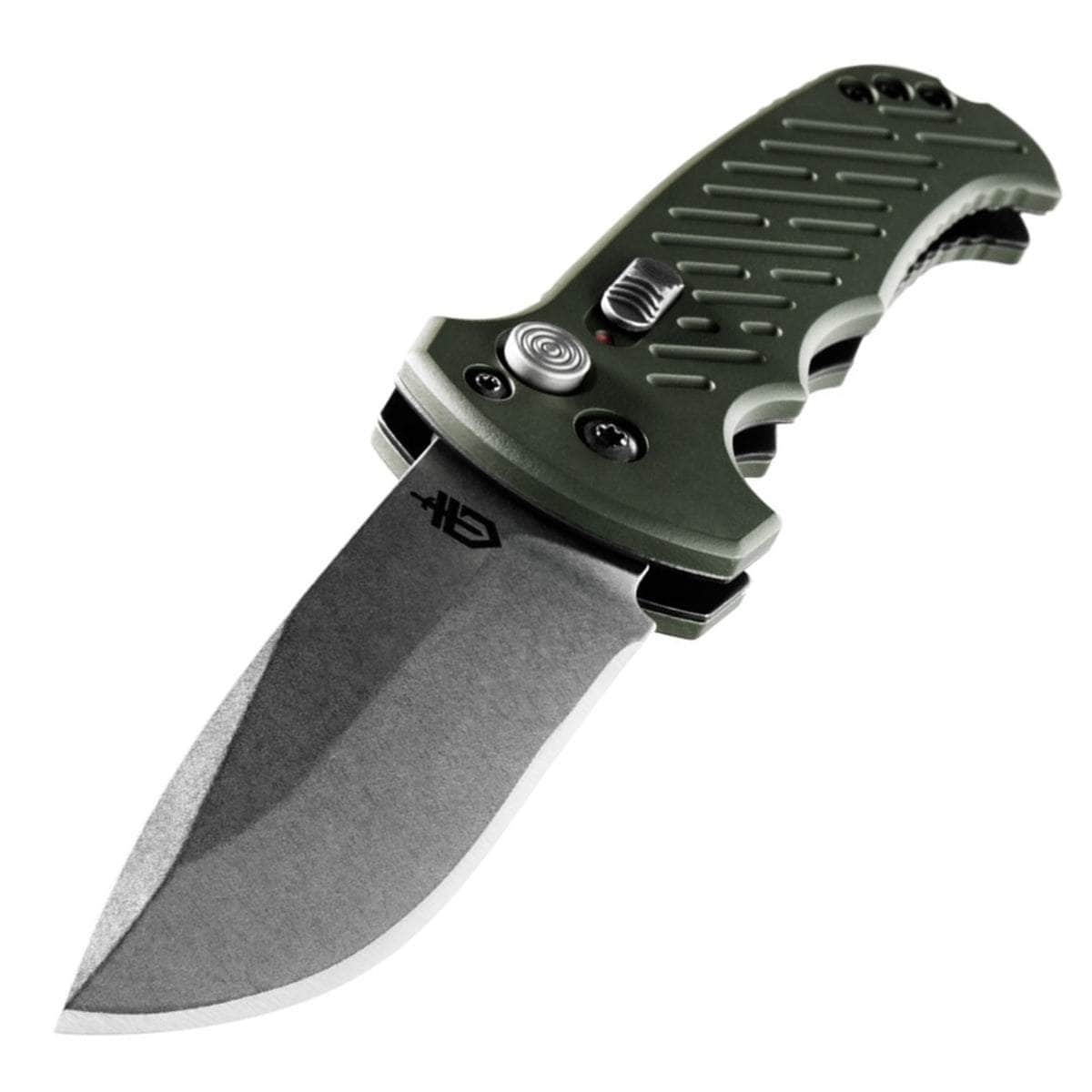 Gerber 06 Auto 10th Anniversary, 3.8 Drop Point S30V Blade, OD Green Aluminum Handle - 30-001263 Order Online