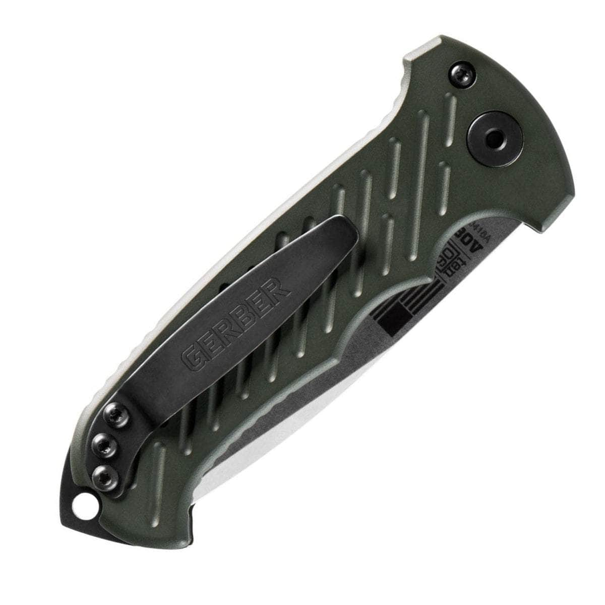 Gerber 06 Auto 10th Anniversary, 3.8 Drop Point S30V Blade, OD Green Aluminum Handle - 30-001263 Order Online