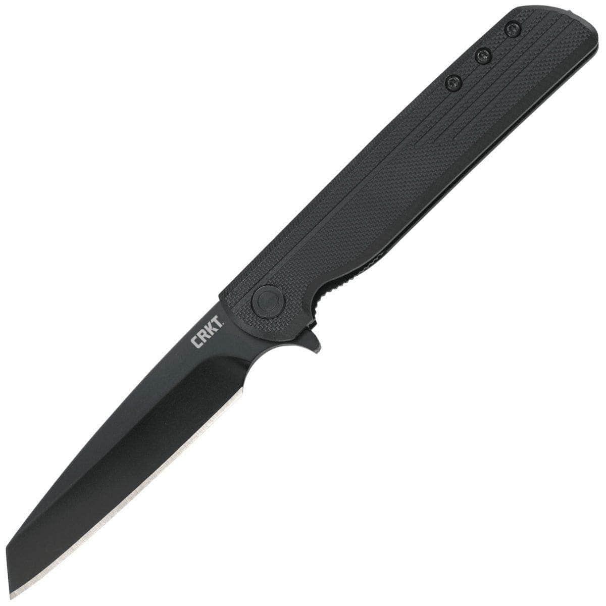 CRKT LCK + Tanto Blackout, 3.24 Assisted Blade, Black GFN Handle - 3802K Recommend