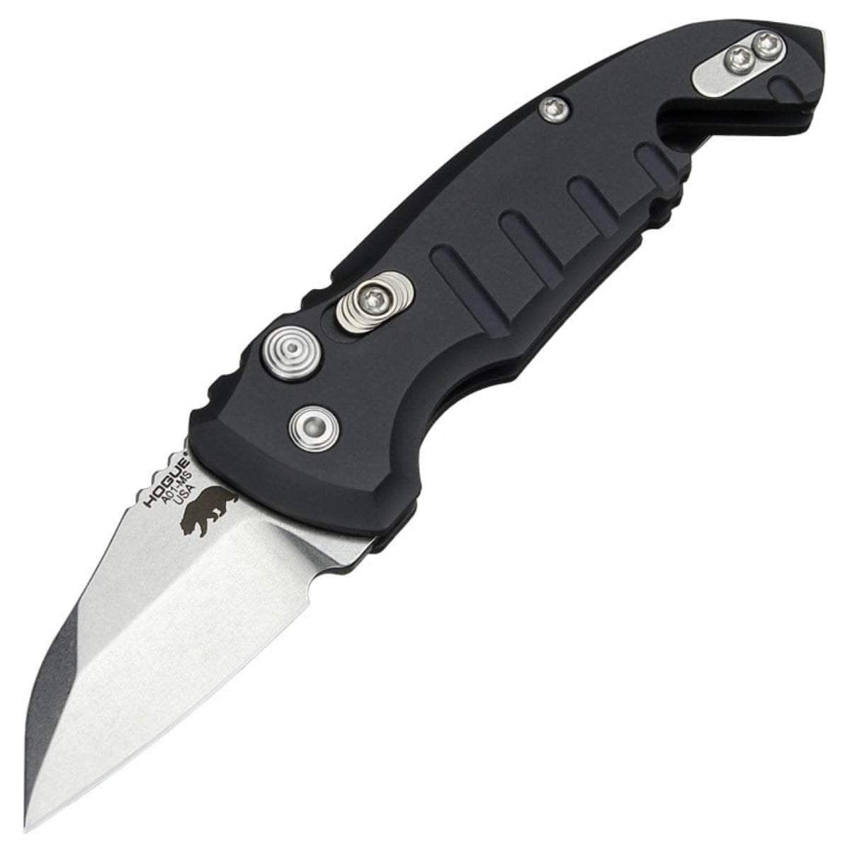 Hogue A01-Microswitch Automatic, 1.95 Wharncliffe Blade, Matte Black Aluminum Handle - 24140 Cheap Sale Enjoy