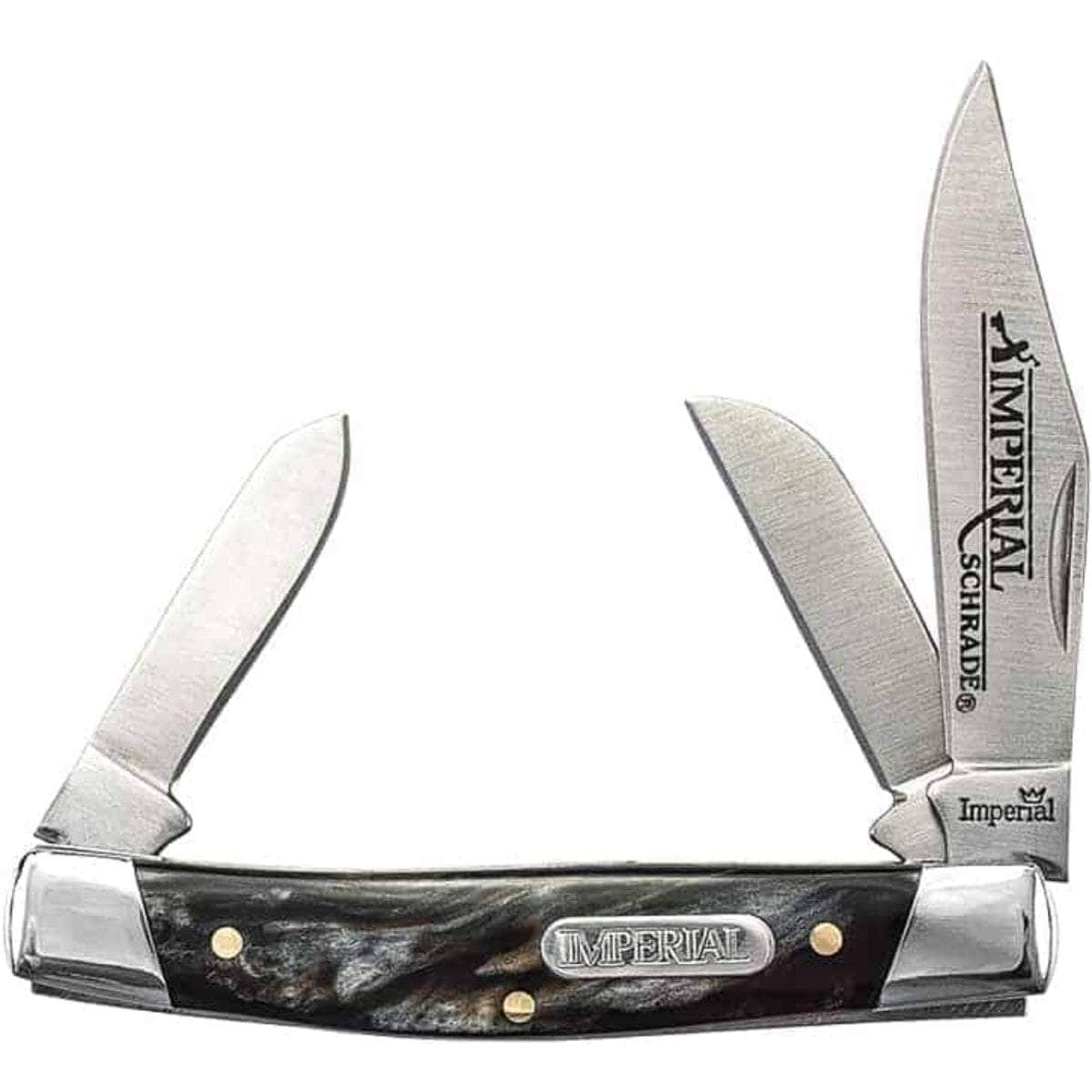 Schrade Imperial Stockman, 3 Blades, Celluloid Handle - IMP16S Real For Sale