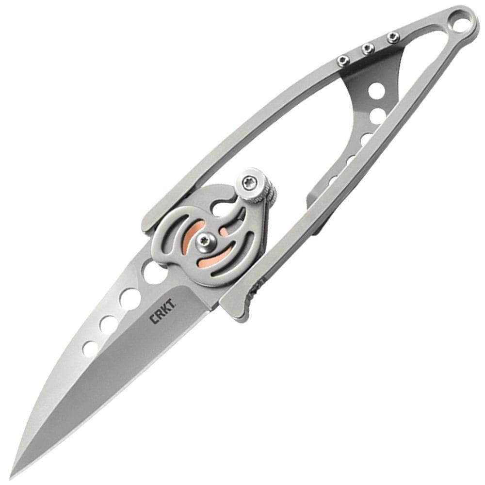 CRKT Snap Lock, 2.5 Plain Blade, Stainless Steel Handle - 5102N From China Free Shipping Low Pice