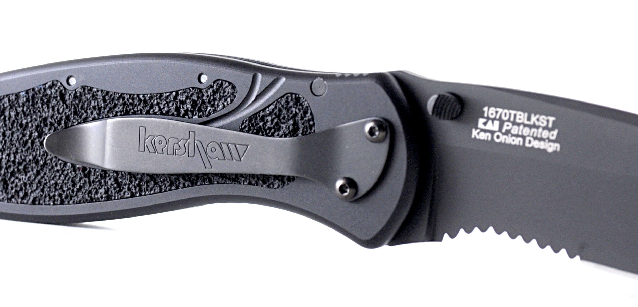 Kershaw Blur, 3.4 Black ComboEdge Blade, Black Handle - 1670BLKST Low Pice Sale Online