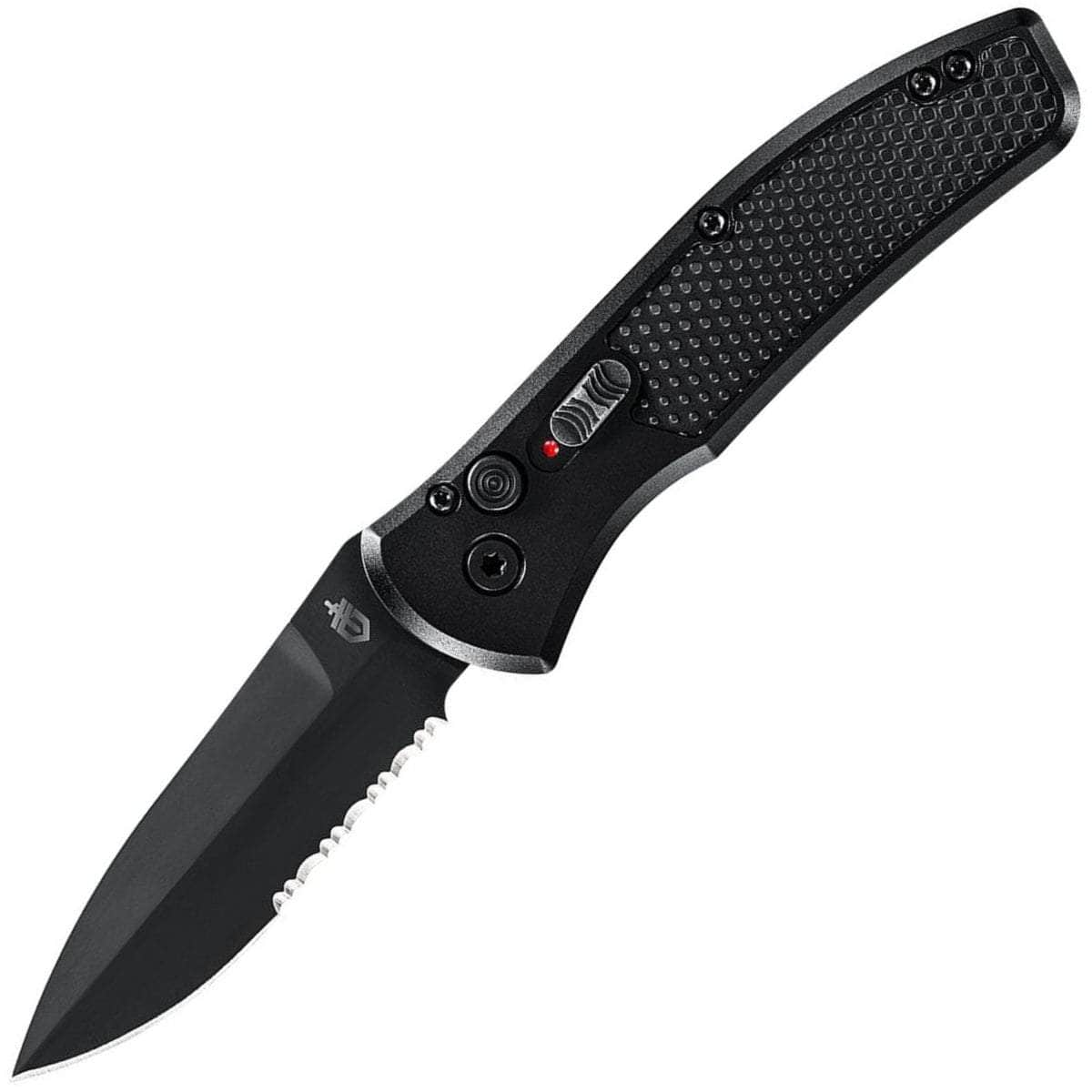 Gerber Empower Auto, 3.25 Serrated Black S30V Blade, Black Armored Grip Handle - 30-001636 Cheap Sale Shop