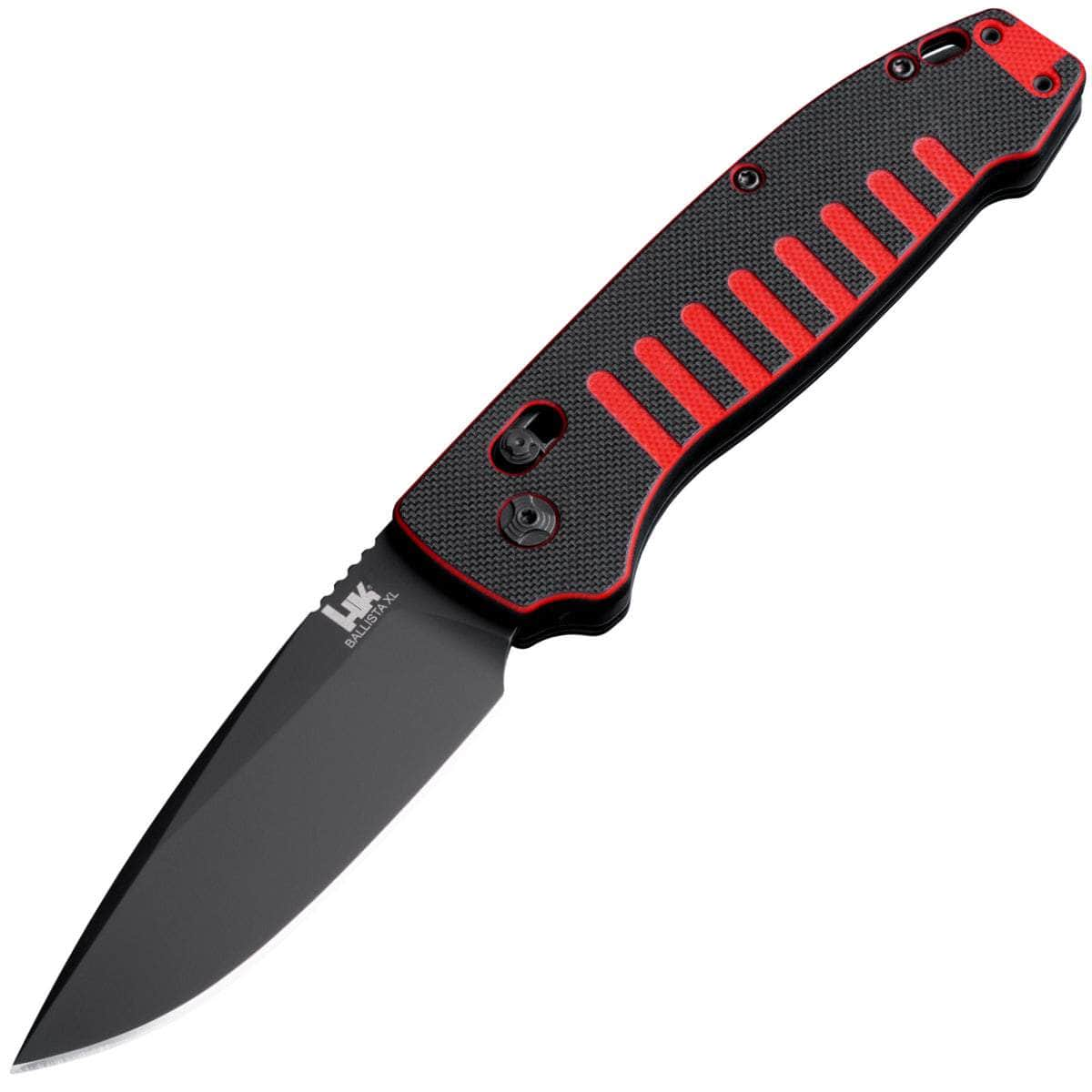 Hogue HK Ballista XL Auto, 3.5 Drop Point Blade, Red/Black Handle - 54559 Discounts Cheap Pice