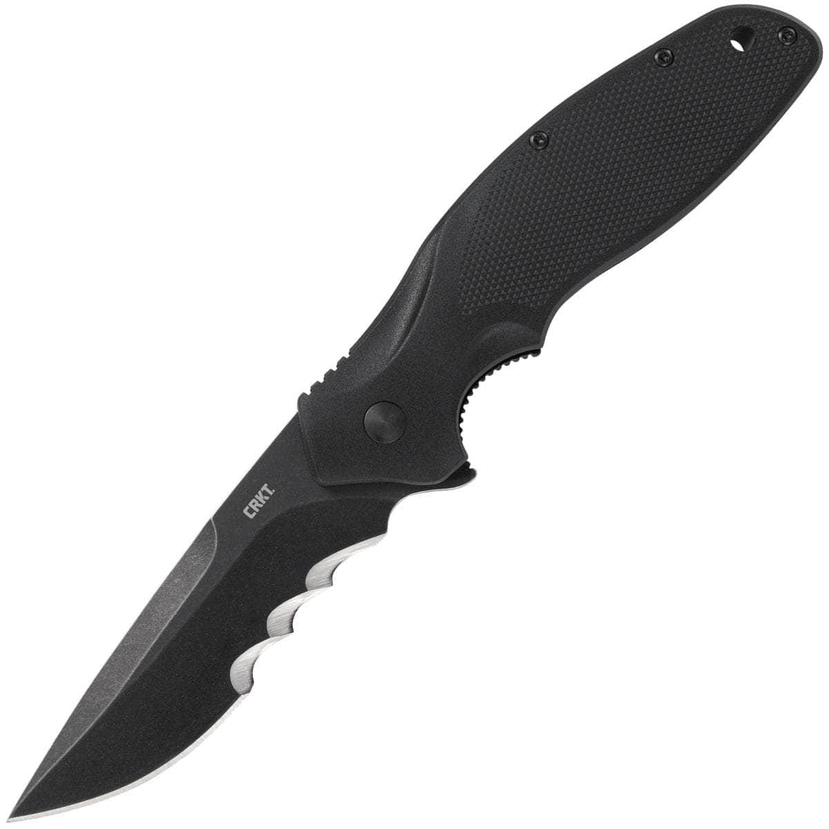 CRKT Shenanigan Black, 3.35 Veff Serrated Blade, GRN Handle - K800KKP Great Deals Cheap Pice