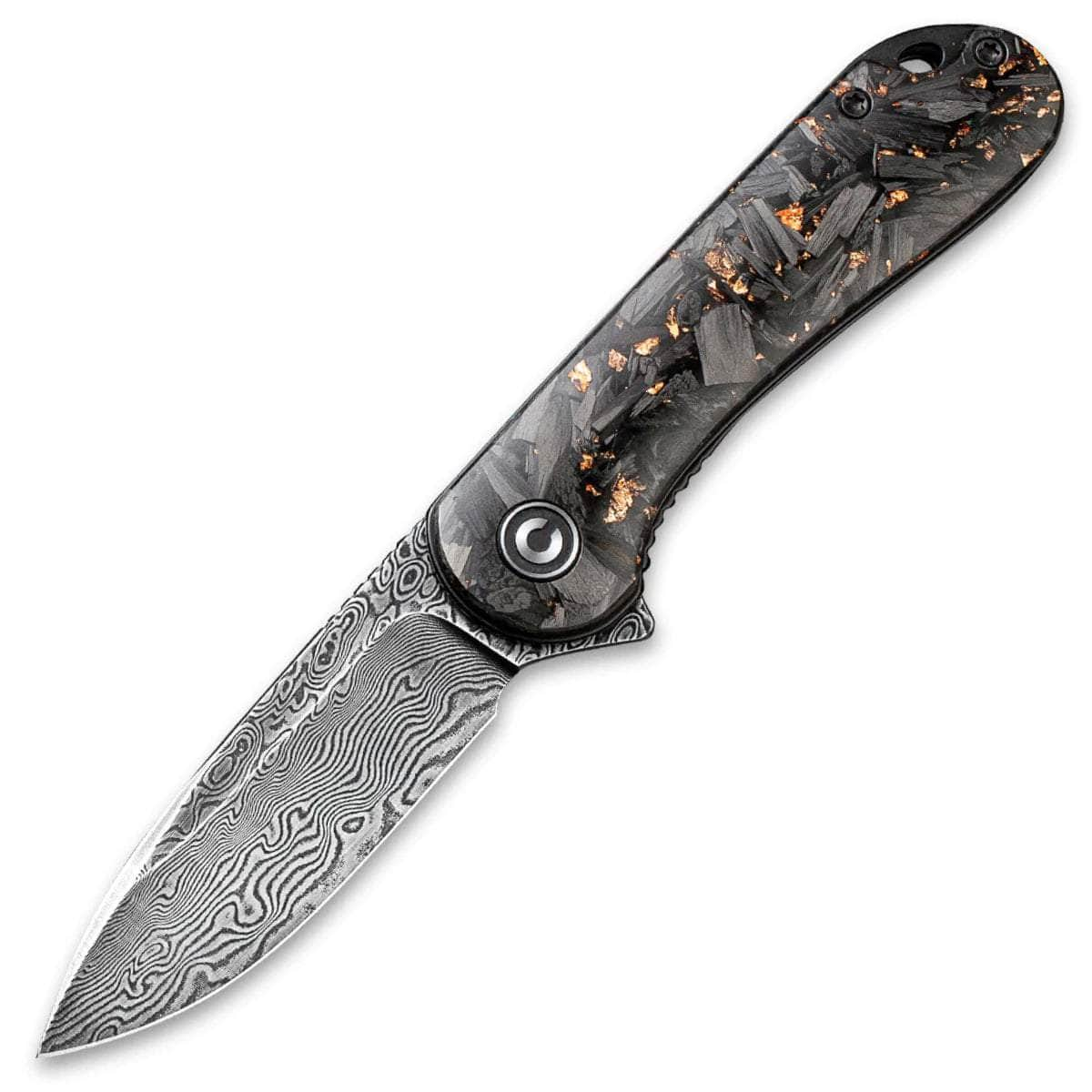 CIVIVI Elementum, 2.96 Damascus Blade, Shredded Carbon Fiber And Copper Handle - C907C-DS3 2025 Online