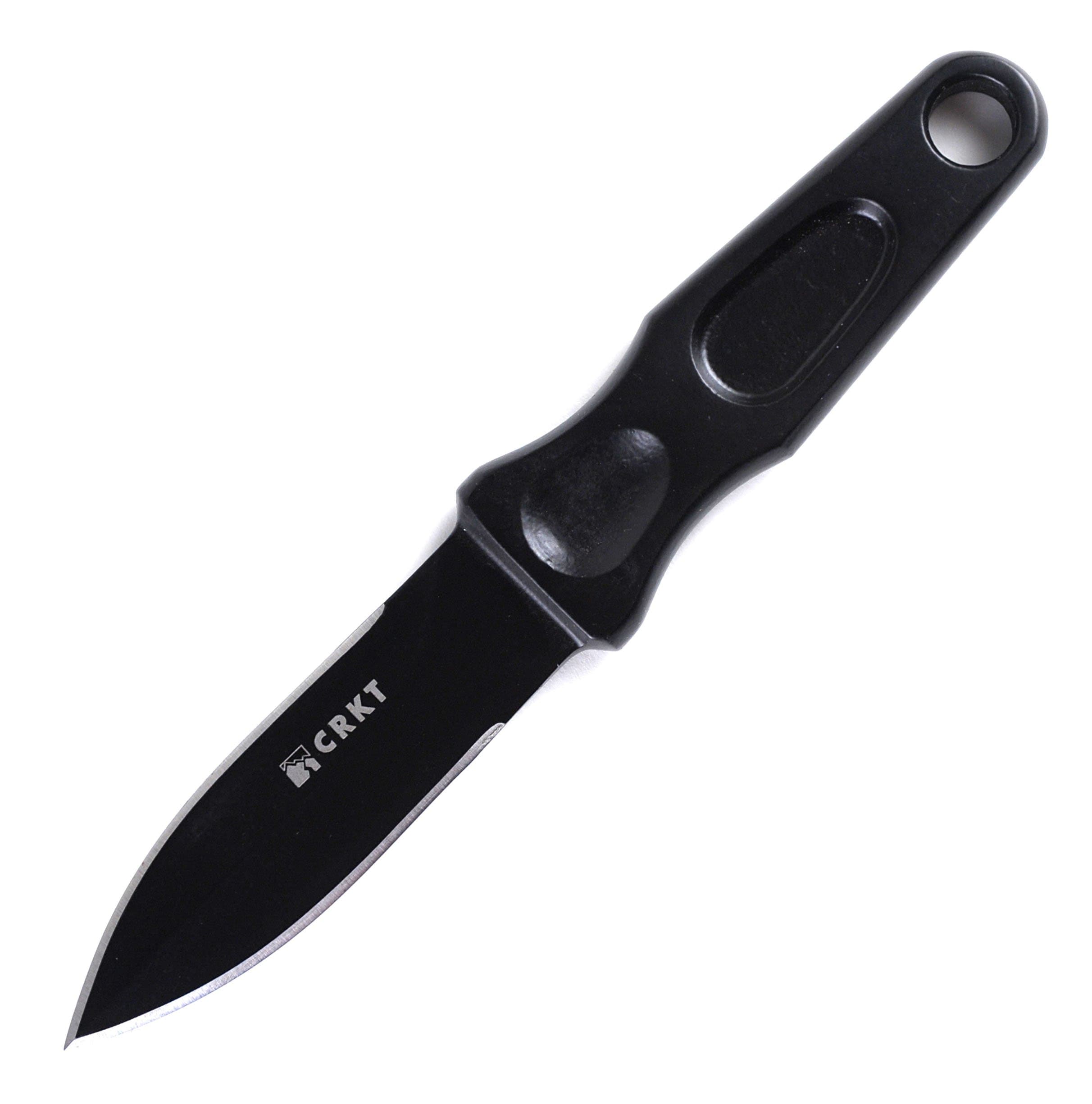 CRKT Sting Boot Knife, 3.32 Blade, Steel Handle, GRN Sheath - 2020 Discount Hot Sale