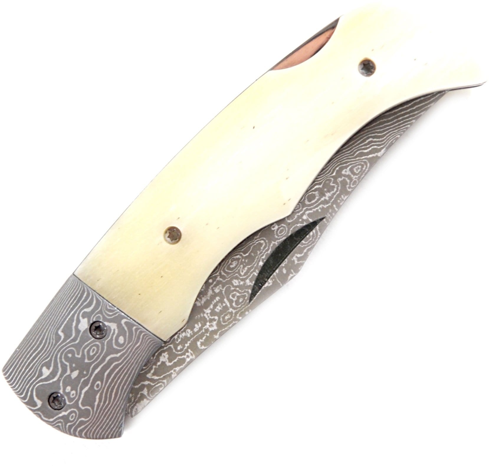 Boker Magnum Damascus Pocket Knife, 3.1 Blade, Bone Handle - 01MB180DAM Buy Cheap From China