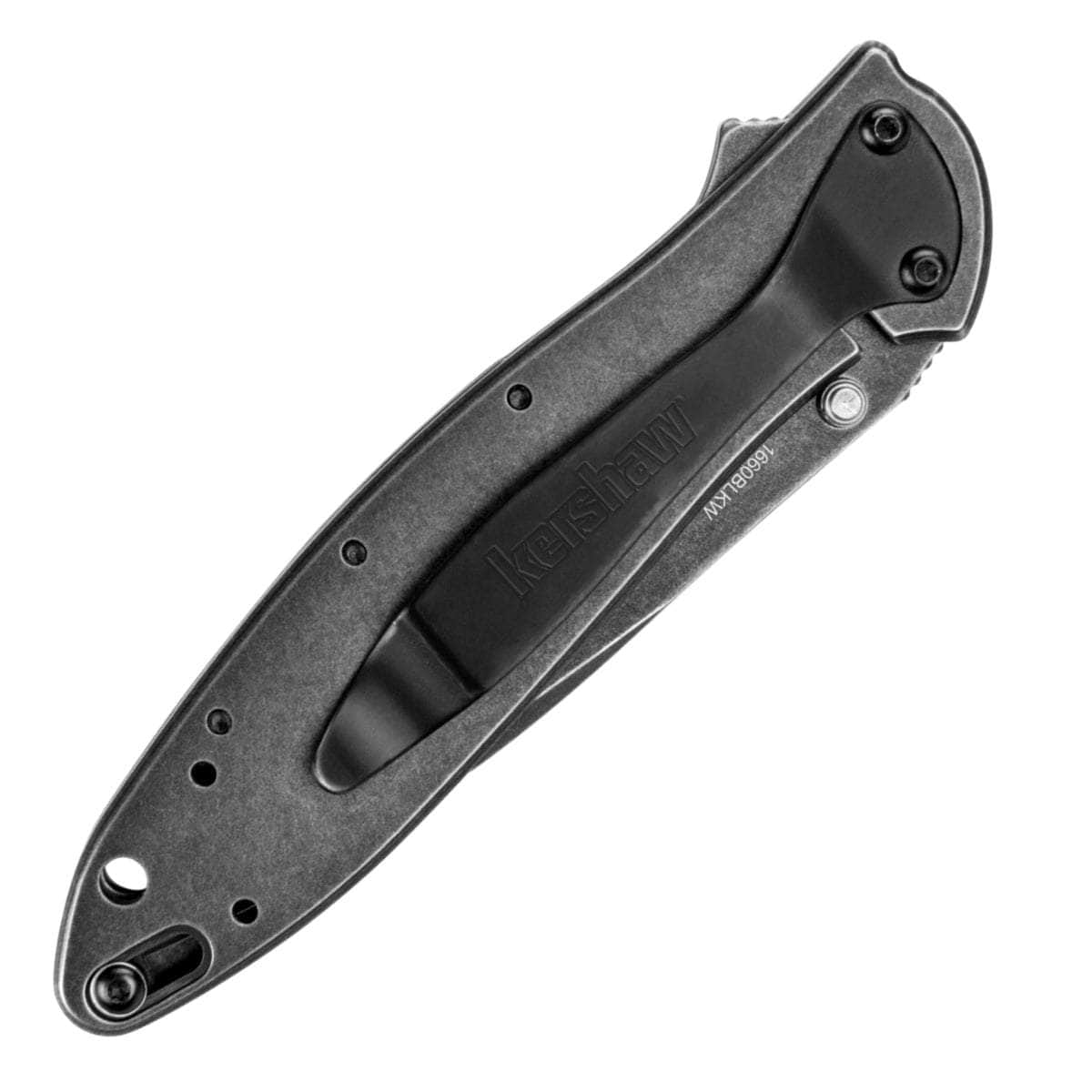 Kershaw Leek BlackWash, 3 Assisted Blade, Steel Handle - 1660BLKW Cheap Low Pice Fee Shipping