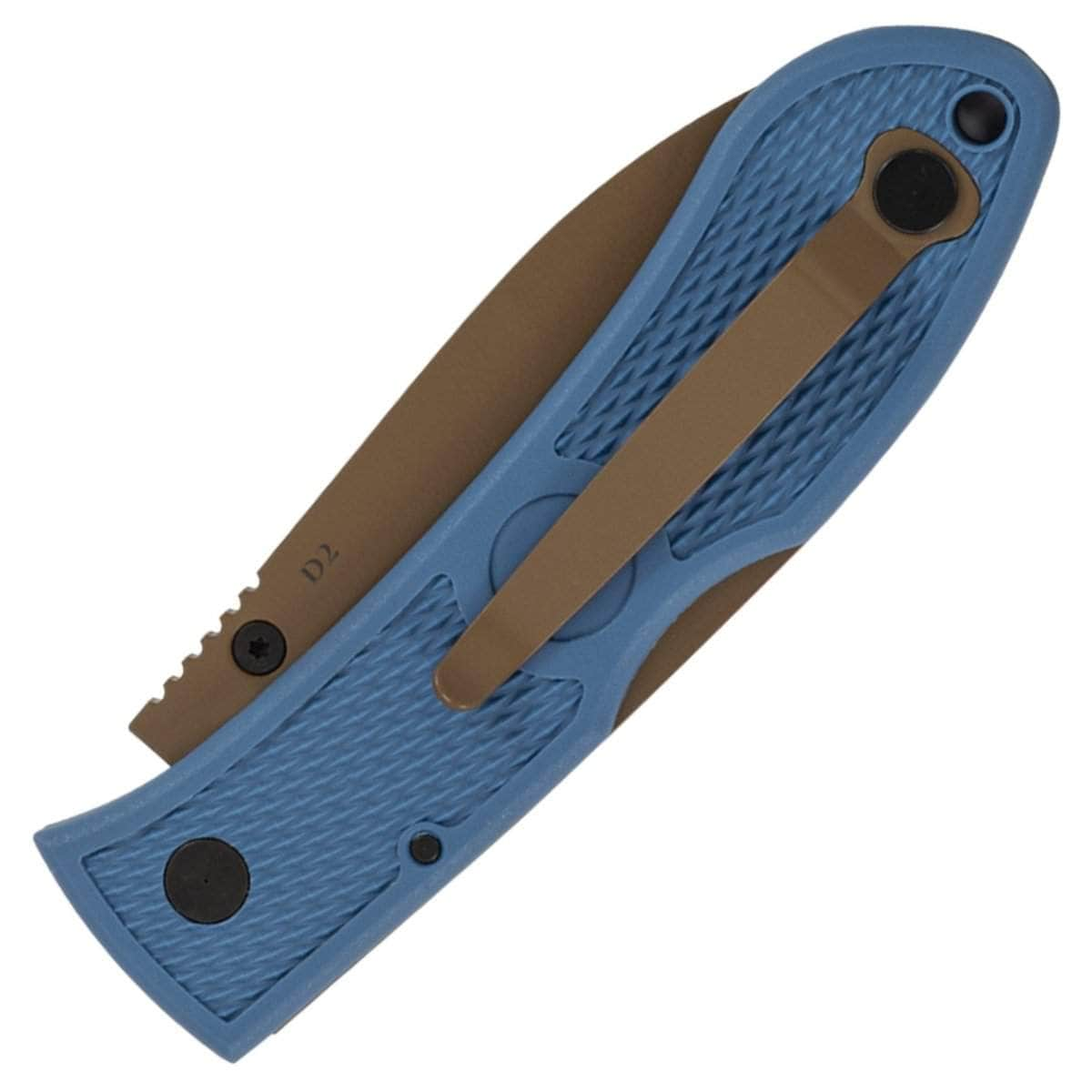 KA-BAR Dozier D2 Folding Hunter, 3 D2 Blade, Blue Zytel Handle - 4062D2 Shop Offer Online