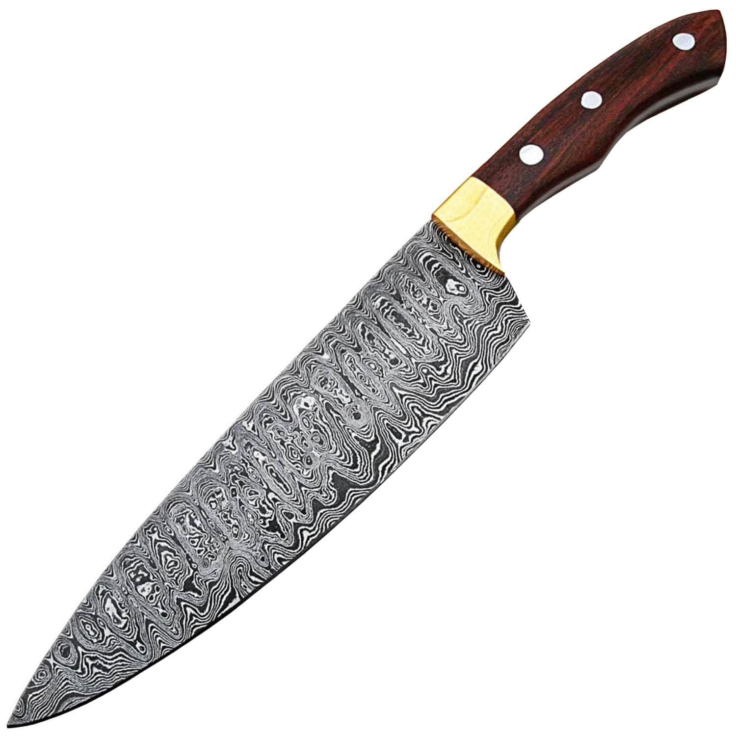 White Deer Damascus Chef Knife, 7.5 Blade, Rosewood Handle - SDM-2260 Pre Order