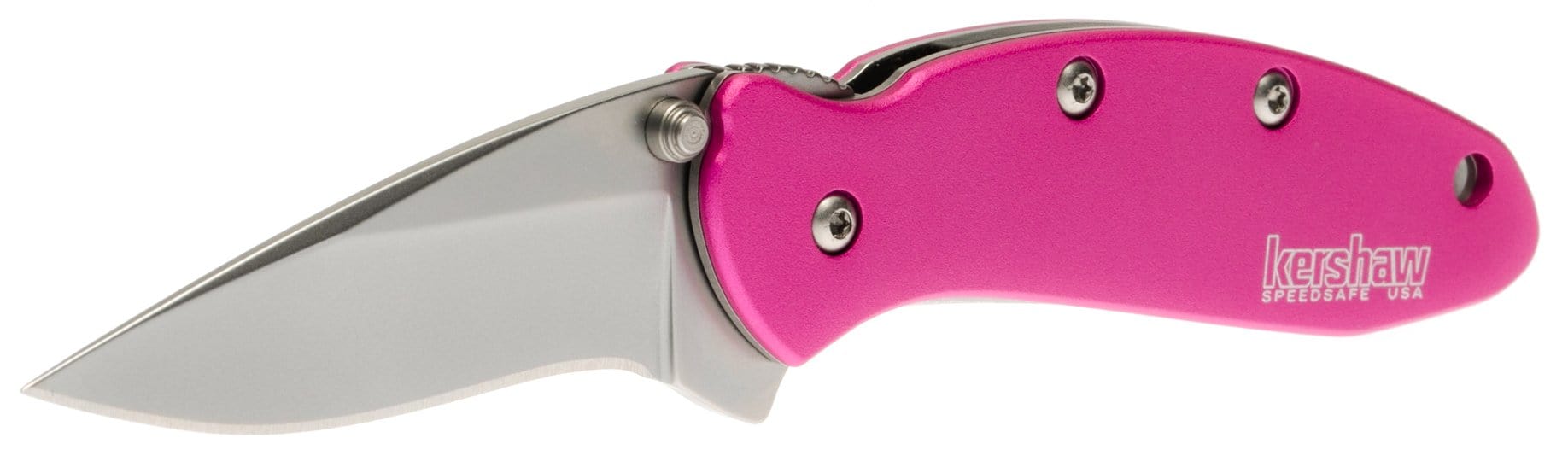 Kershaw Chive, 1.9 Assisted Blade, Pink Aluminum Handle - 1600PINK Recommend For Sale