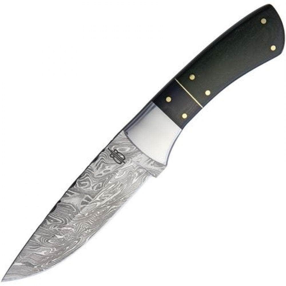 BnB Green Fighter, 3.75 Damascus Blade, Green Micarta Handle - BNB51225 Buy