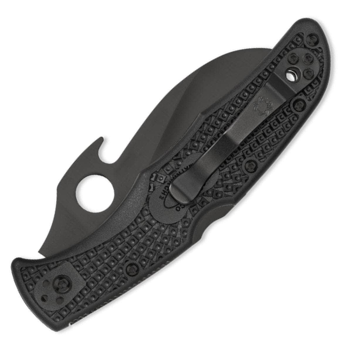 Spyderco Matriarch 2, 3.57 Serrated Black Blade w/ Wave, FRN Handle - C12SBBK2W Sale Low Pice Fee Shipping