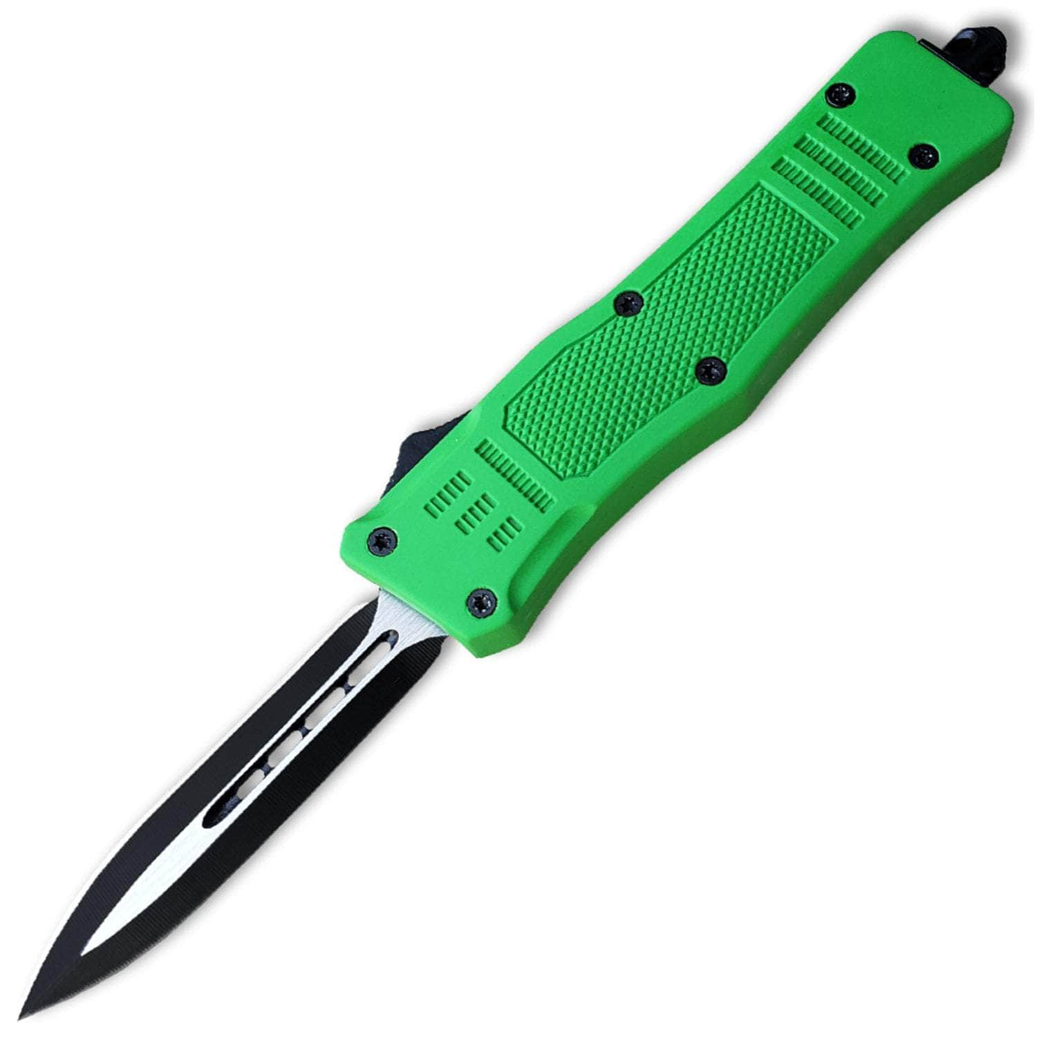 Delta Force Legacy OTF, 2.75 Spear Point Blade, Green Handle - OTFM-11GN Clearance New Arrival