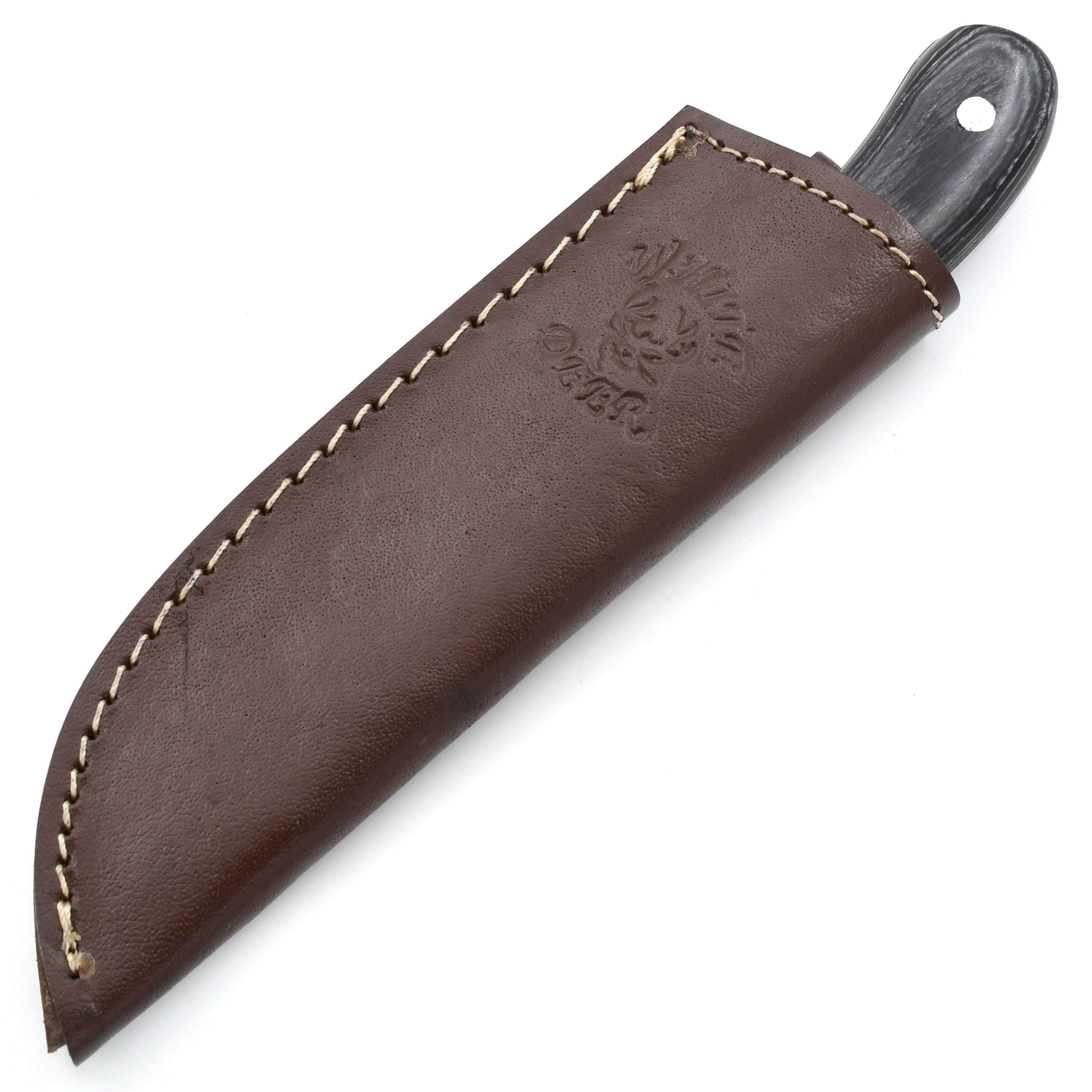 White Deer Damascus Skinner, 5 Blade, Exotic Wood Handle, Sheath - DM-2249 Sale Cheap Pices