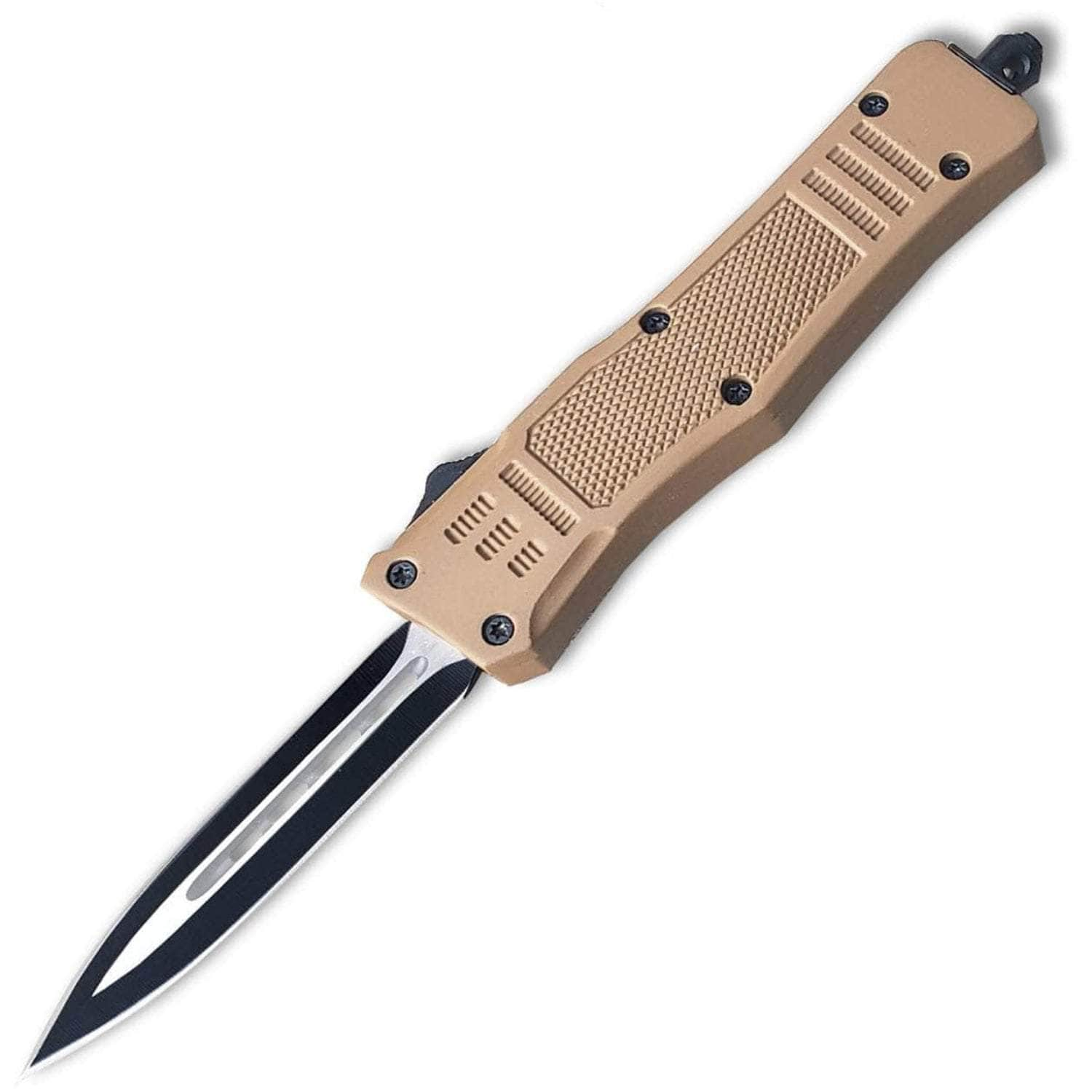 Delta Force Legacy OTF, 2.75 Spear Point Blade, Brown Handle - OTFM-11BR Clearance From China