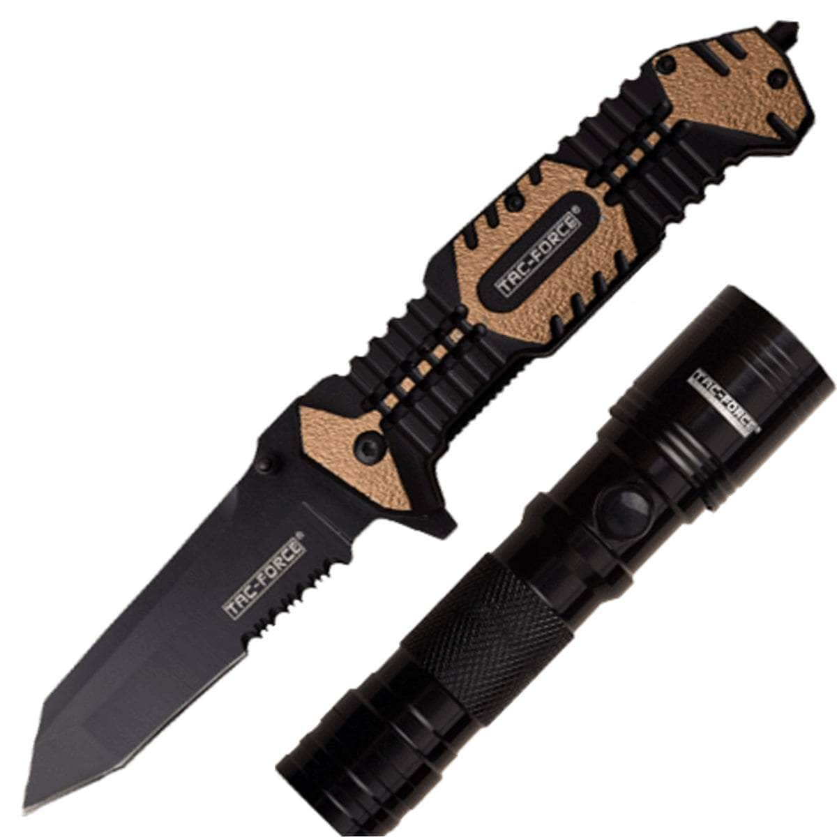 Tac-Force 2-Piece Value Pack, Assisted Knife and LED Flashlight - TF-PR-103 2025 Newest Cheap Online