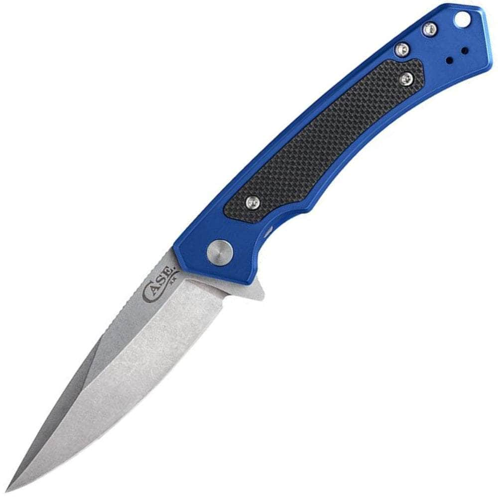 Case Marilla, 3.4 S35VN Blade, Blue Aluminum Handle - 25882 Cheap Free Shipping