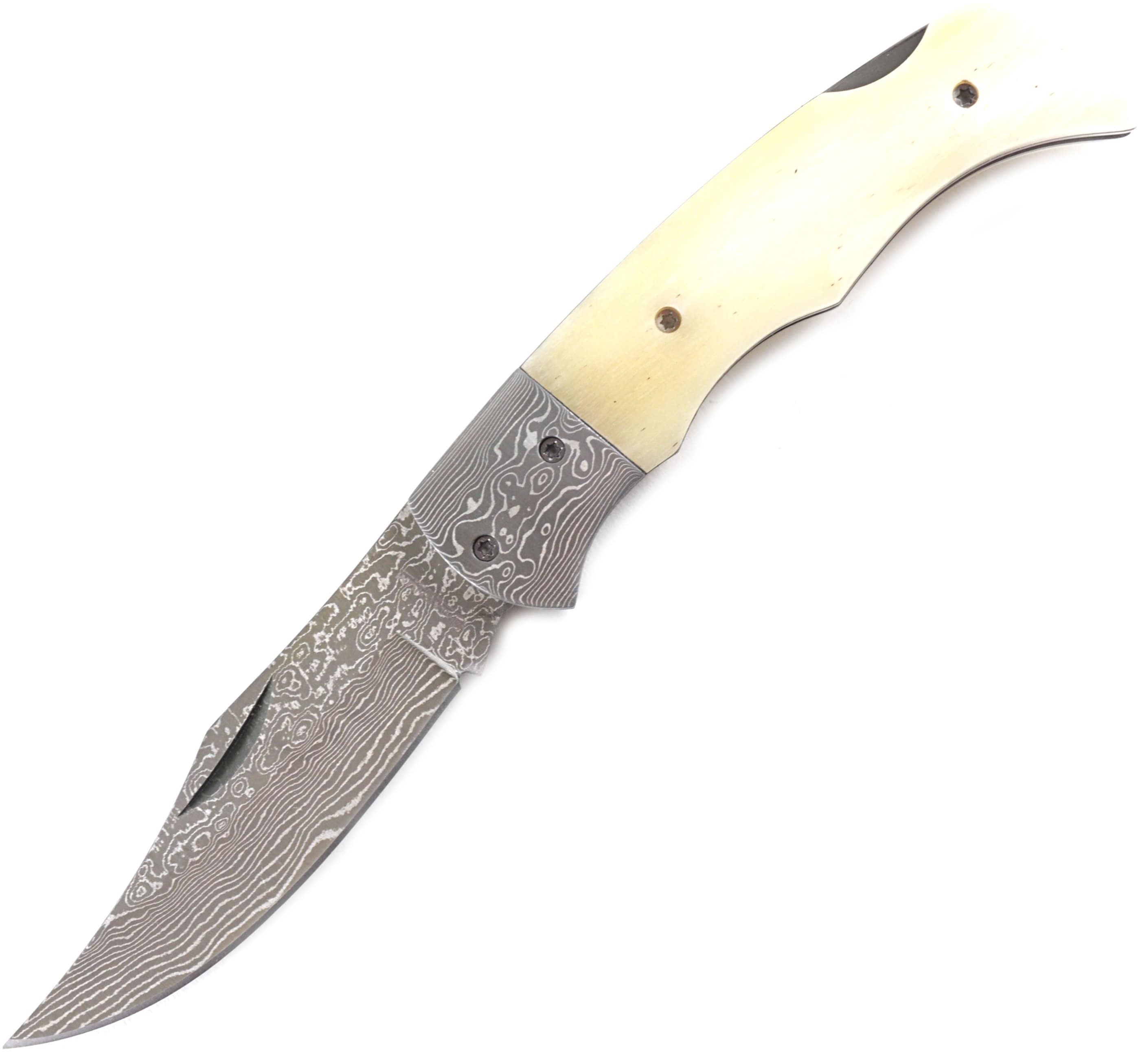 Boker Magnum Damascus Pocket Knife, 3.1 Blade, Bone Handle - 01MB180DAM Buy Cheap From China