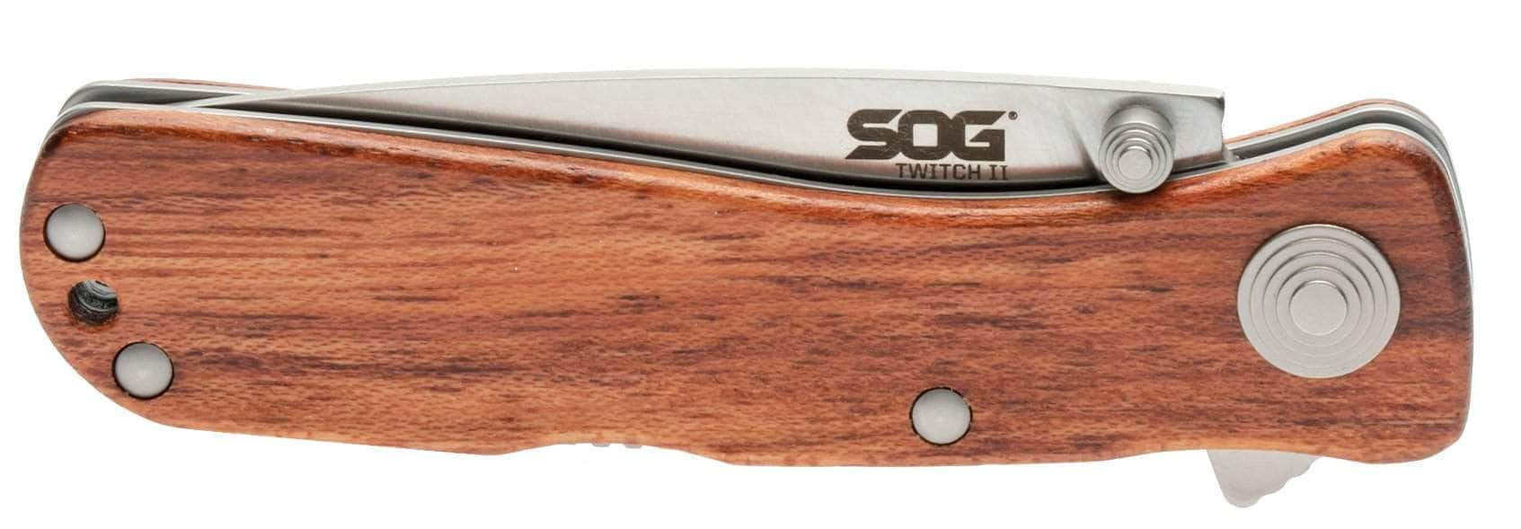 SOG Twitch II, 2.65 Assisted Blade, Rosewood Handle - TWI17 Buy Cheap Cheap