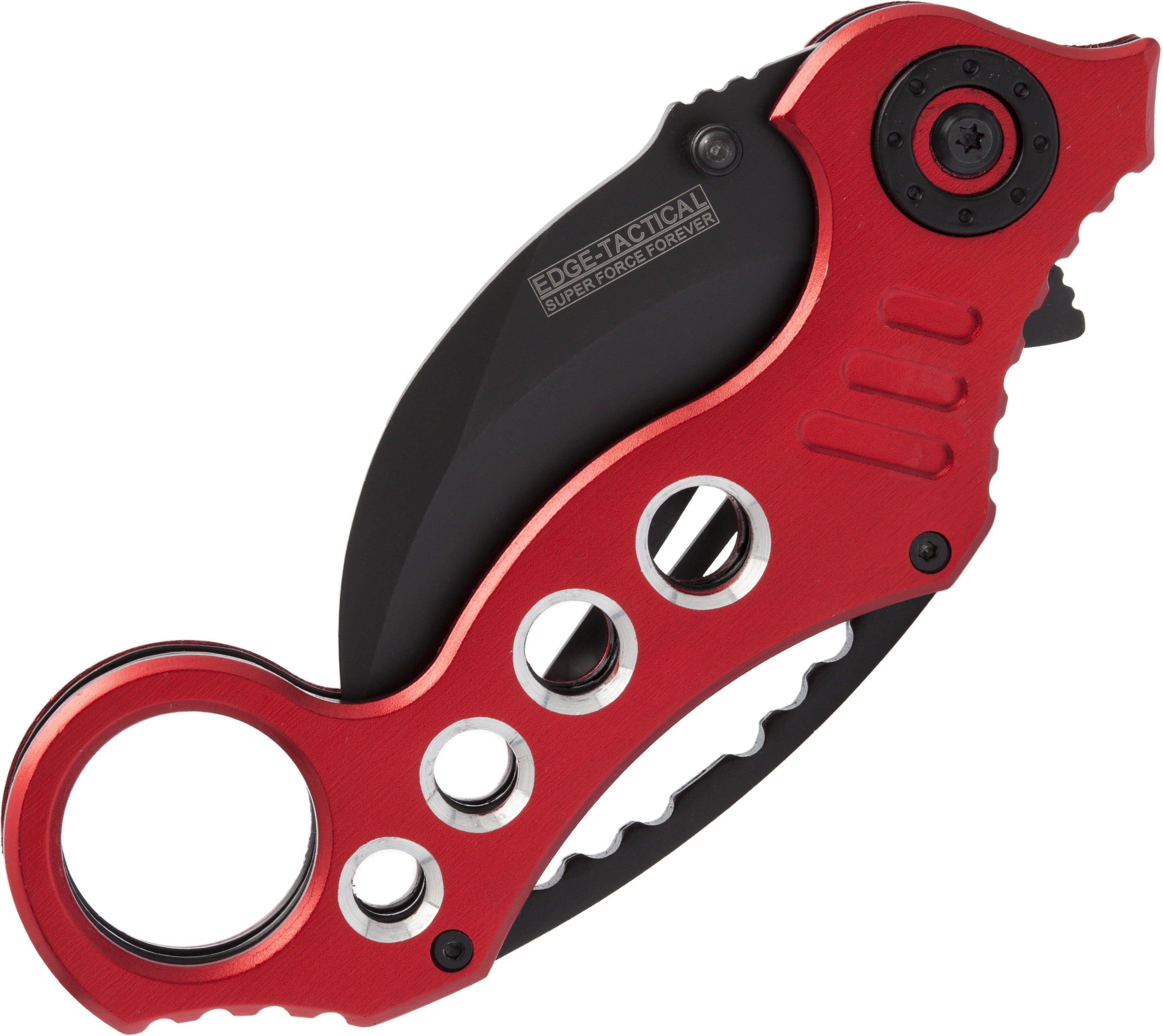 Tactical Extreme Karambit Knife, 3 Assisted Blade, Red Handle - ET01RD Pay With Paypal Online