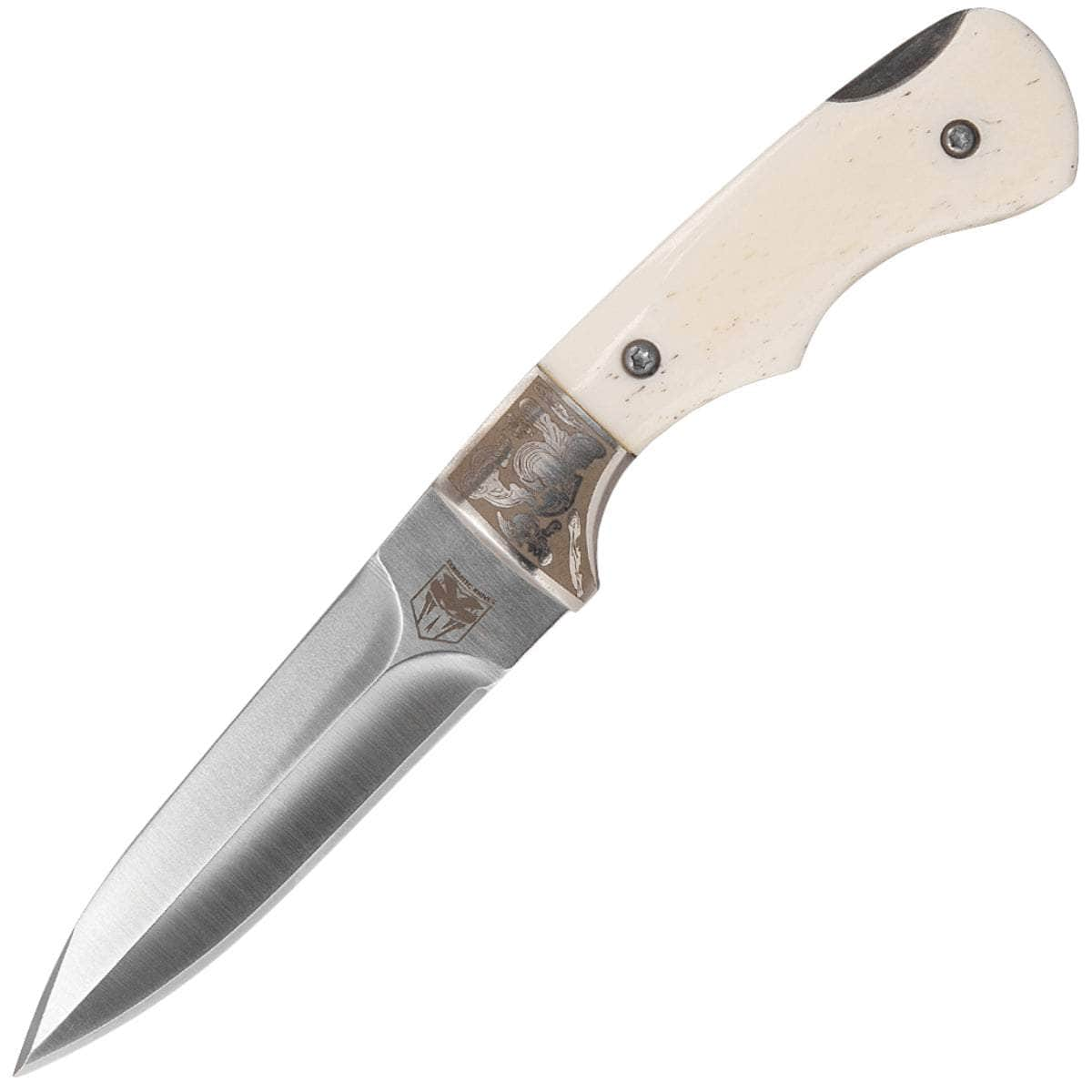 CobraTec Folding Push Dagger, 3 440C Blade, White Bone Handle - FWPD Best Pices Sale Online