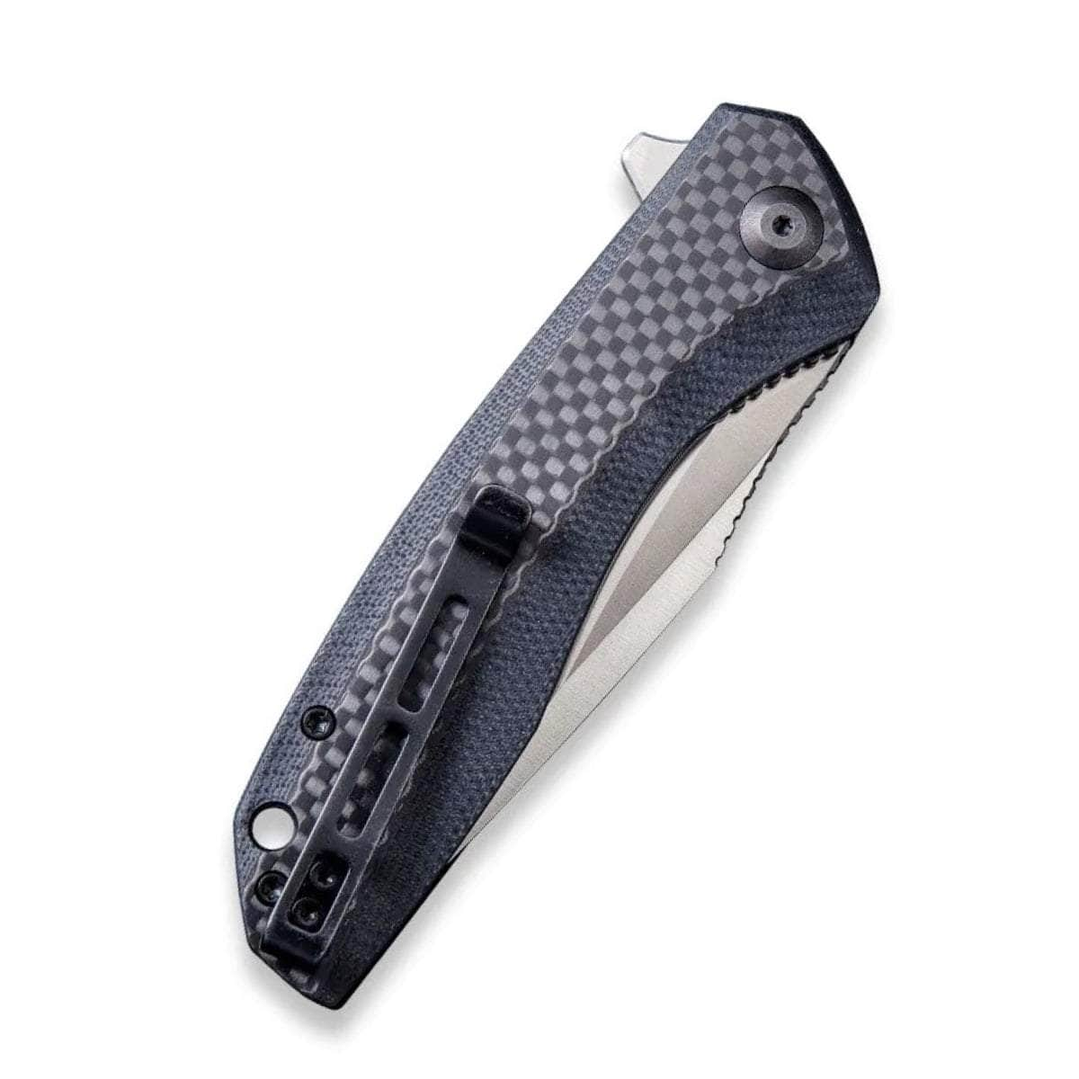 CIVIVI Baklash, 3.5 Blade, Black G10 Handle with Carbon Fiber Overlays - C801D Free Shipping Deals