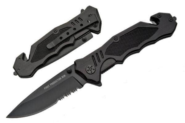 Master Cutlery PK-383 Tactical Rescue Knife, 3.5 Assisted Blade, Glass Breaker and Seatbelt Cutter Collections