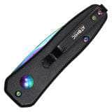 Rainbow Push Button Legal Auto Knife Black Handle PF-48RW Cheapest For Sale