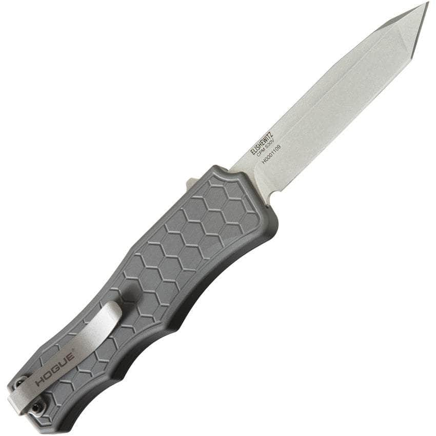 Hogue Exploit OTF Automatic, 3.5 S30V Tanto Blade, Gray Aluminum Handle - 34042 Discount Sale Online