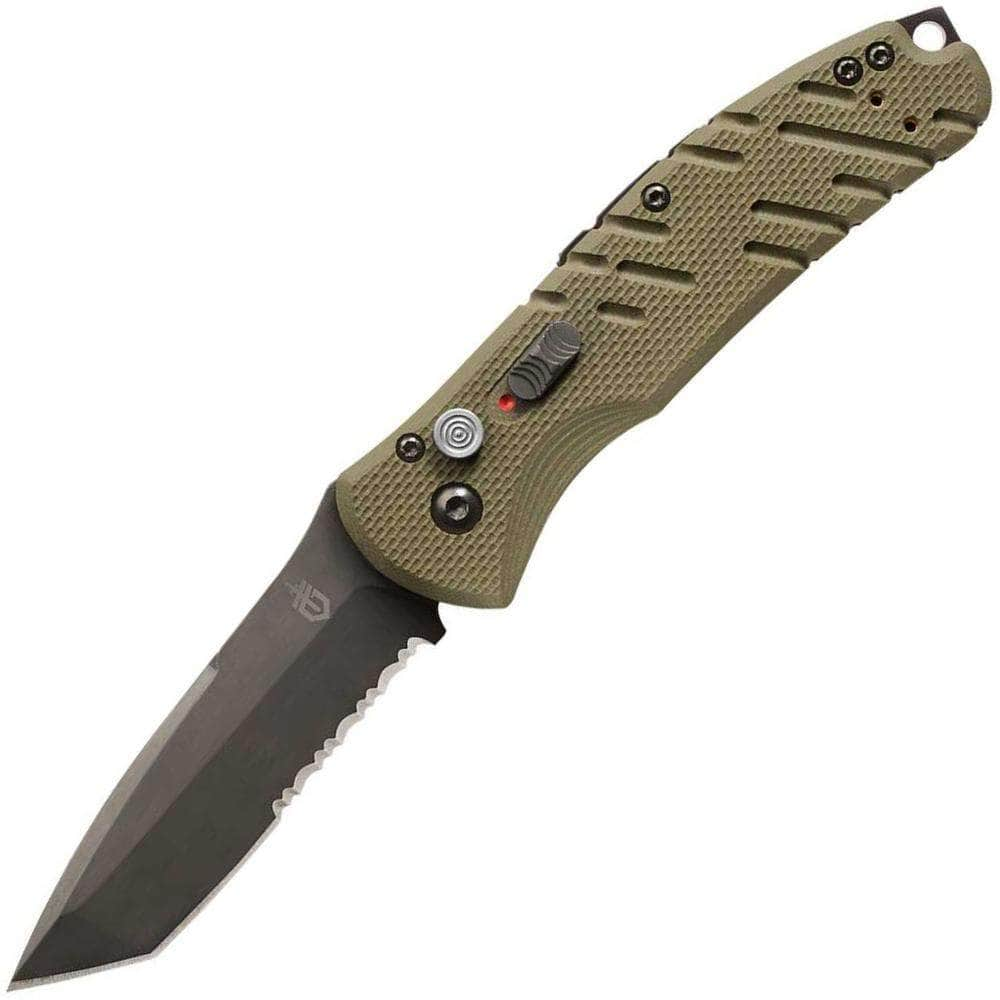 Gerber Propel Auto, 3.5 ComboEdge Black Blade, OD Green G10 Handle - 30-001309 Cheap Online Online