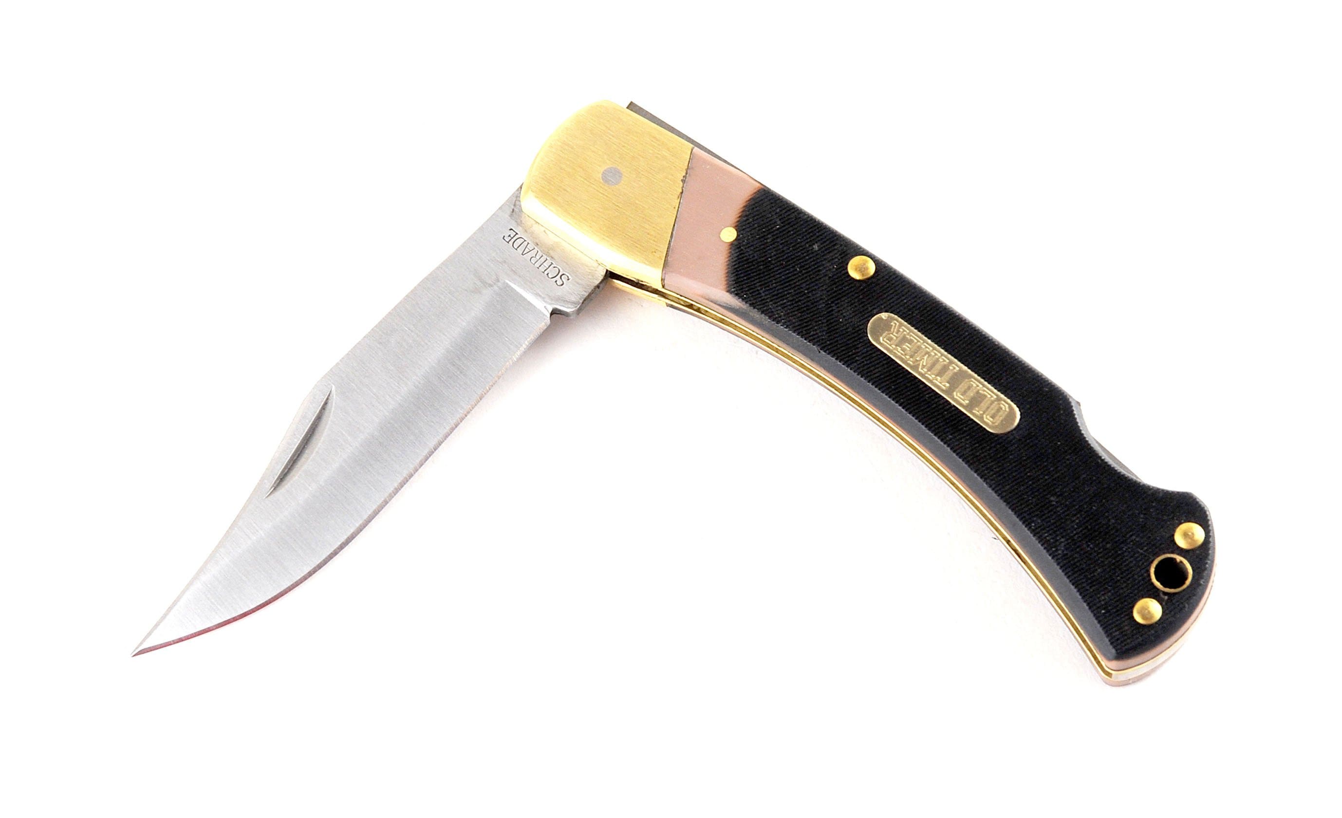 Schrade Old Timer 6OT Golden Bear, 3.9 Blade, Delrin Handle, Lanyard Hole Stockist Online