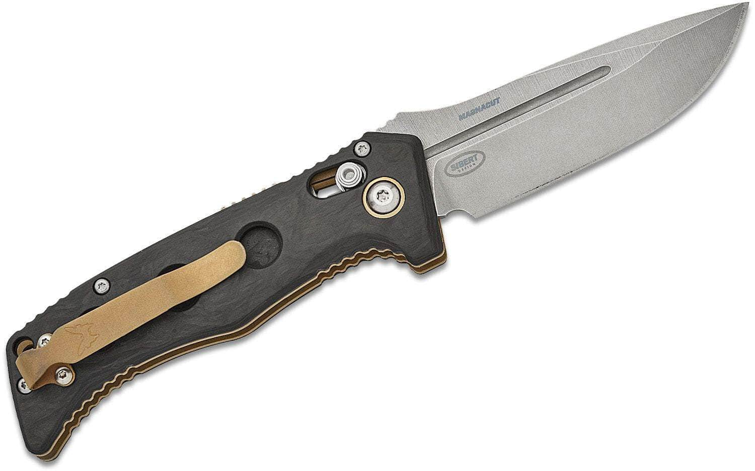 Benchmade 2730-03 Shane Sibert Mini Adamas AUTO Folding Knife 3.25 CPM-MagnaCut Satin Plain Blade, Marbled Carbon Fiber Handles, Reversible Clip BM-2730-03 Buy Cheap Fashion Style