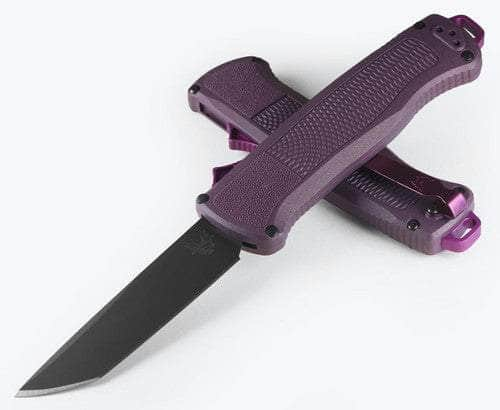 Benchmade Shootout D/A OTF Knife Dark Purple Grivory (3.5 Gray PVD) 5370GY-06 Clearance Inexpensive