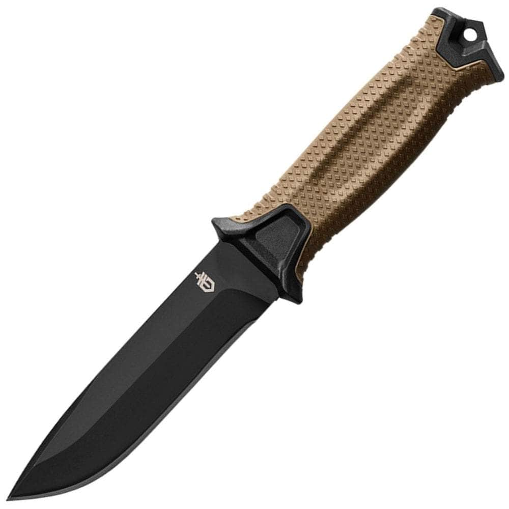 Gerber StrongArm, 4.8 420HC Blade, Coyote Brown Rubber Handle, Sheath - 30-001058 Discount Cheapest Pice