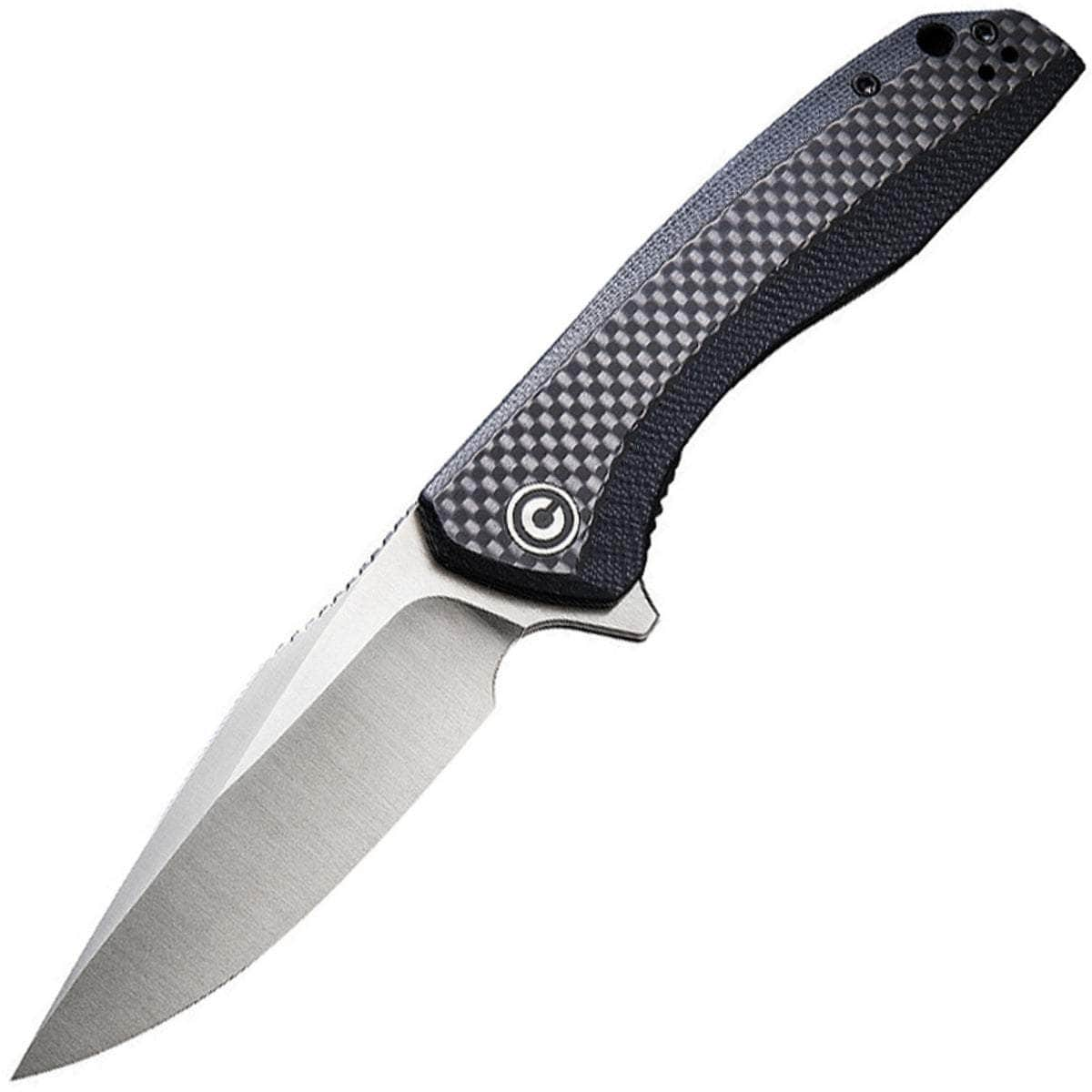 CIVIVI Baklash, 3.5 Blade, Black G10 Handle with Carbon Fiber Overlays - C801D Free Shipping Deals