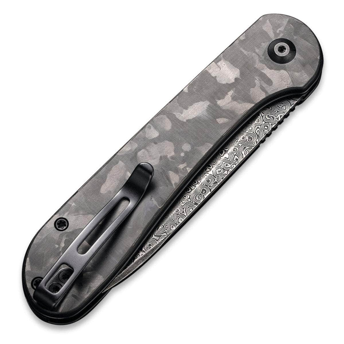 CIVIVI Elementum Button Lock, 3.47 Damascus Blade, Marble Carbon Fiber Handle - C2103DS-3 Shop Offer