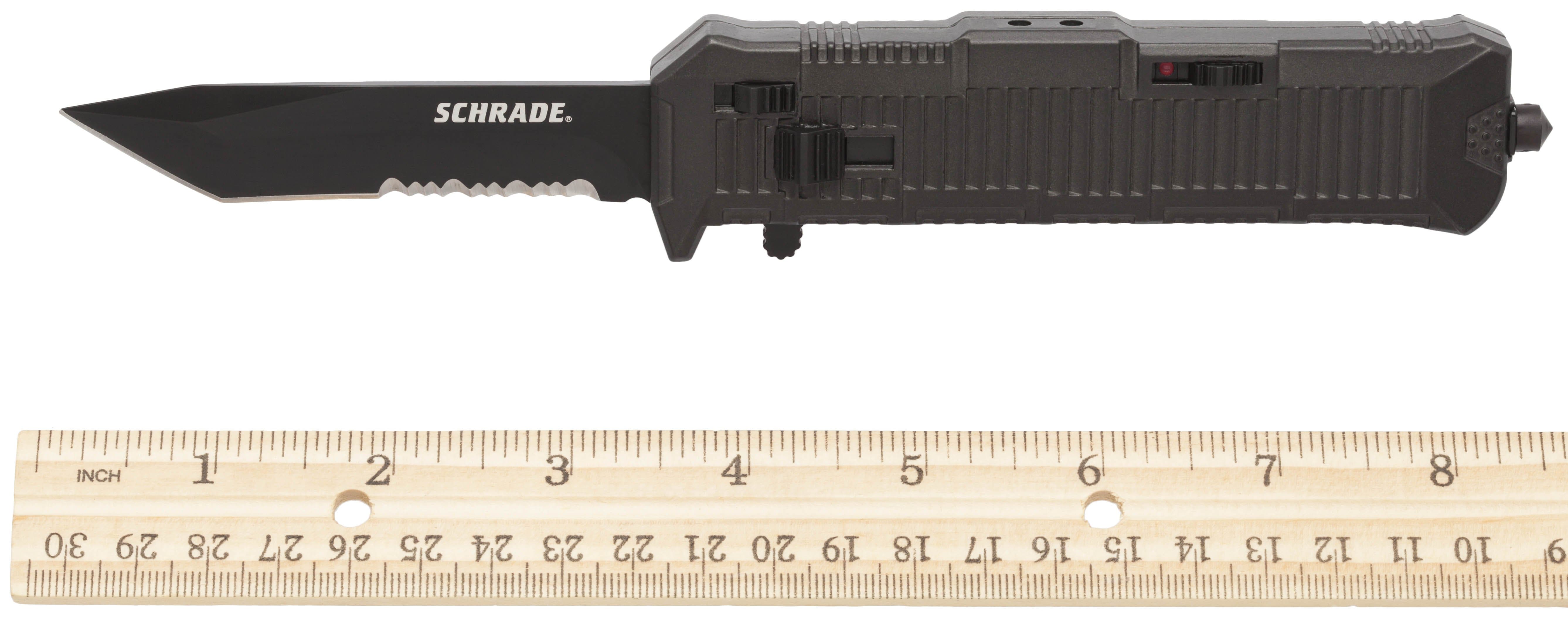 Schrade Viper Assisted OTF, 3.35 Tanto ComboEdge Blade, Aluminum Handle - SCHOTF8TBS Best Wholesale For Sale