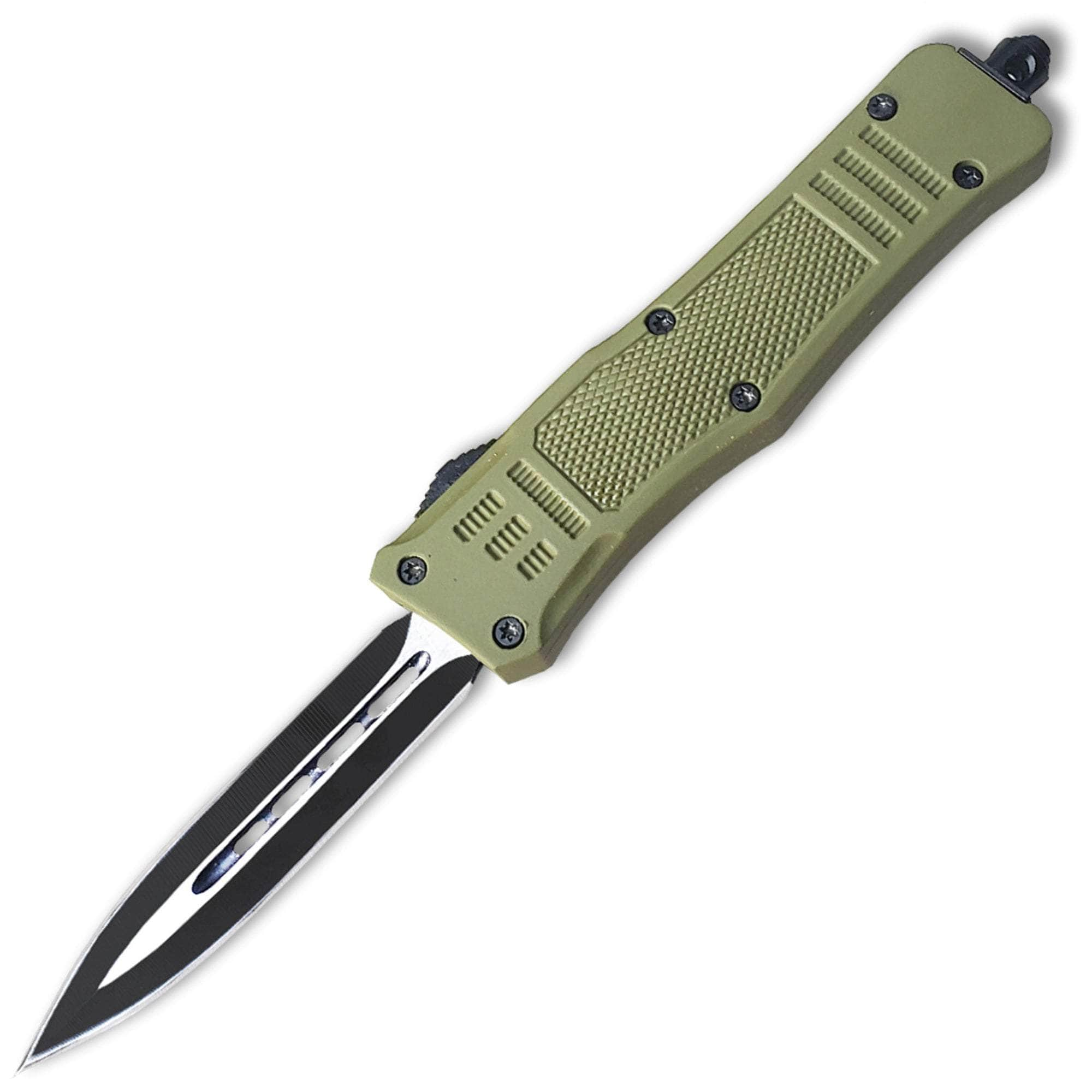 Delta Force Legacy OTF, 2.75 Spear Point Blade, Olive Drab Green Handle - OTFM-11GR Very Cheap Cheap Online