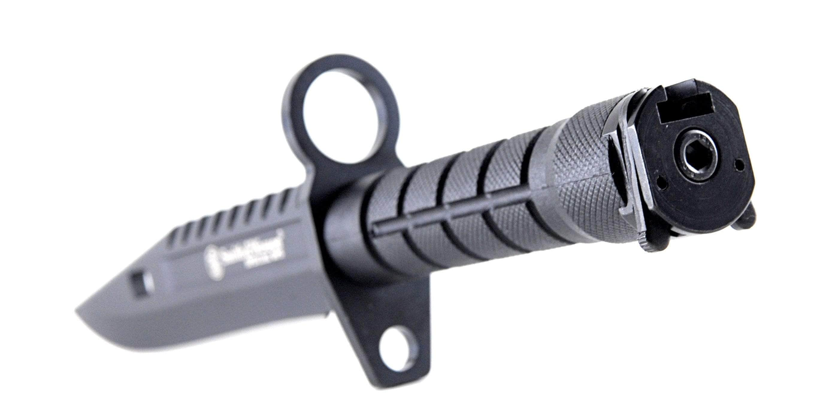 Smith & Wesson Special Ops M-9 Bayonet, 7.8 Blade, Black Rubber Handle, Sheath - SW3B Cheap Sale Amazon