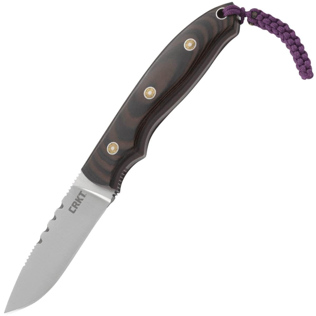 CRKT Hunt'N Fisch, 3 Blade, G10 Handle, Leather Sheath - 2861 Free Shipping Shop For